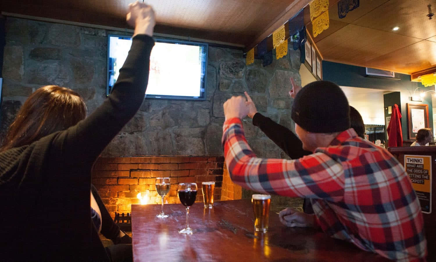 Boxing Day, pub, stone-walled pub, HD Desktop Wallpaper