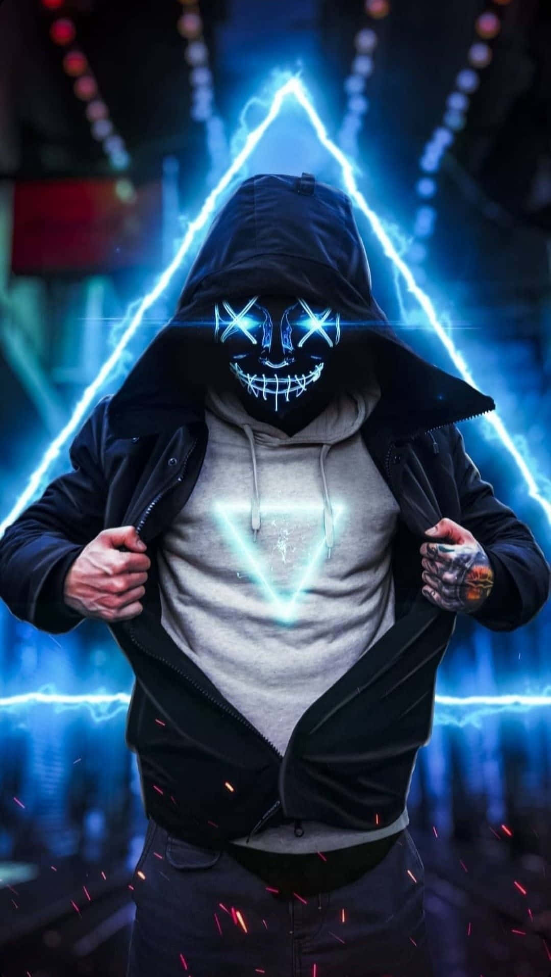 boy, phone, hooded figure, HD Phone Wallpaper