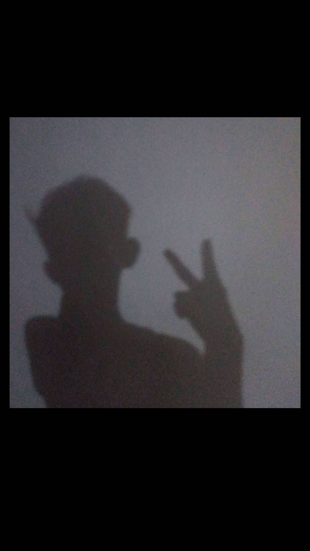 Boy Shadow, peace sign, dark silhouette, Full HD Phone Wallpaper