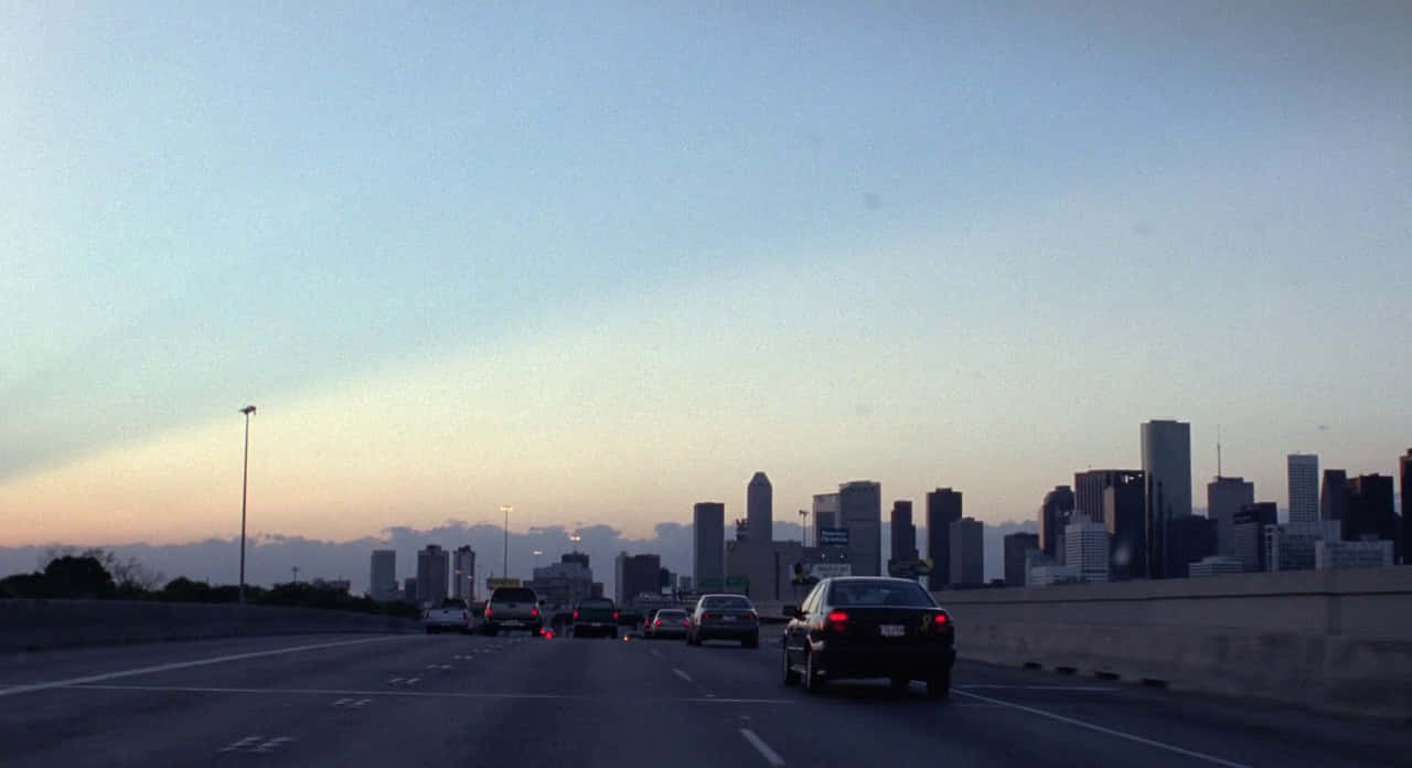 Boyhood, highway, city skyline, HD Desktop Wallpaper