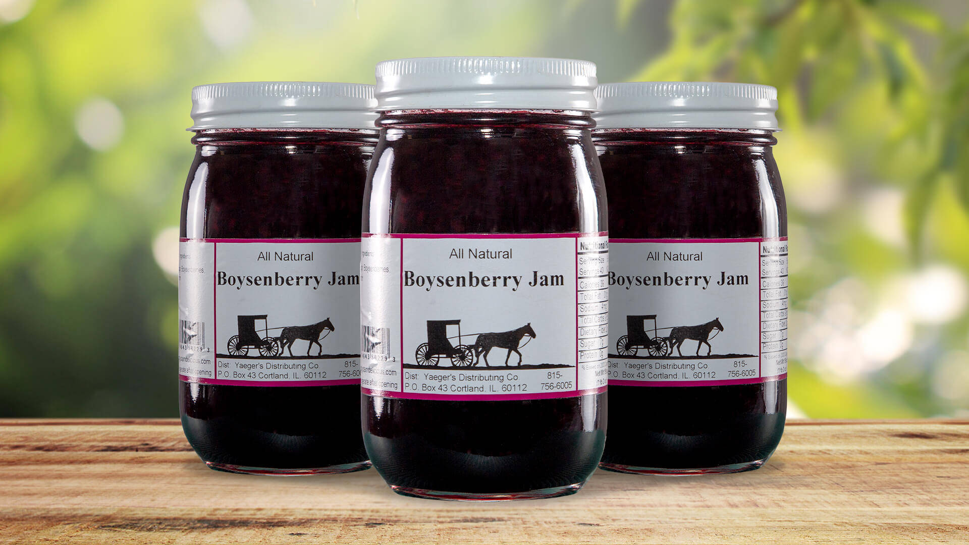 boysenberry preserves, jars, horse-drawn carriage labels, Full HD Desktop Wallpaper