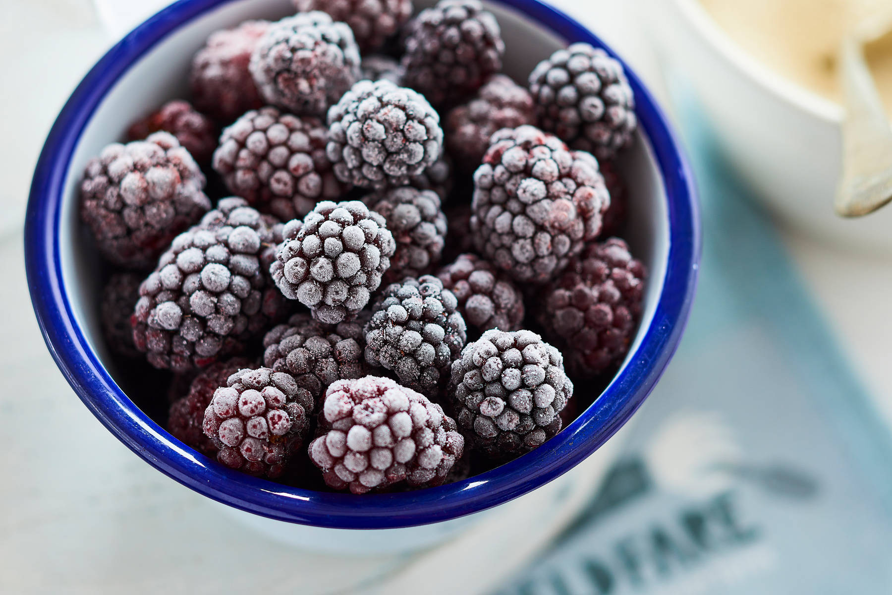 boysenberry, blackberries, frost-covered, HD Desktop Wallpaper