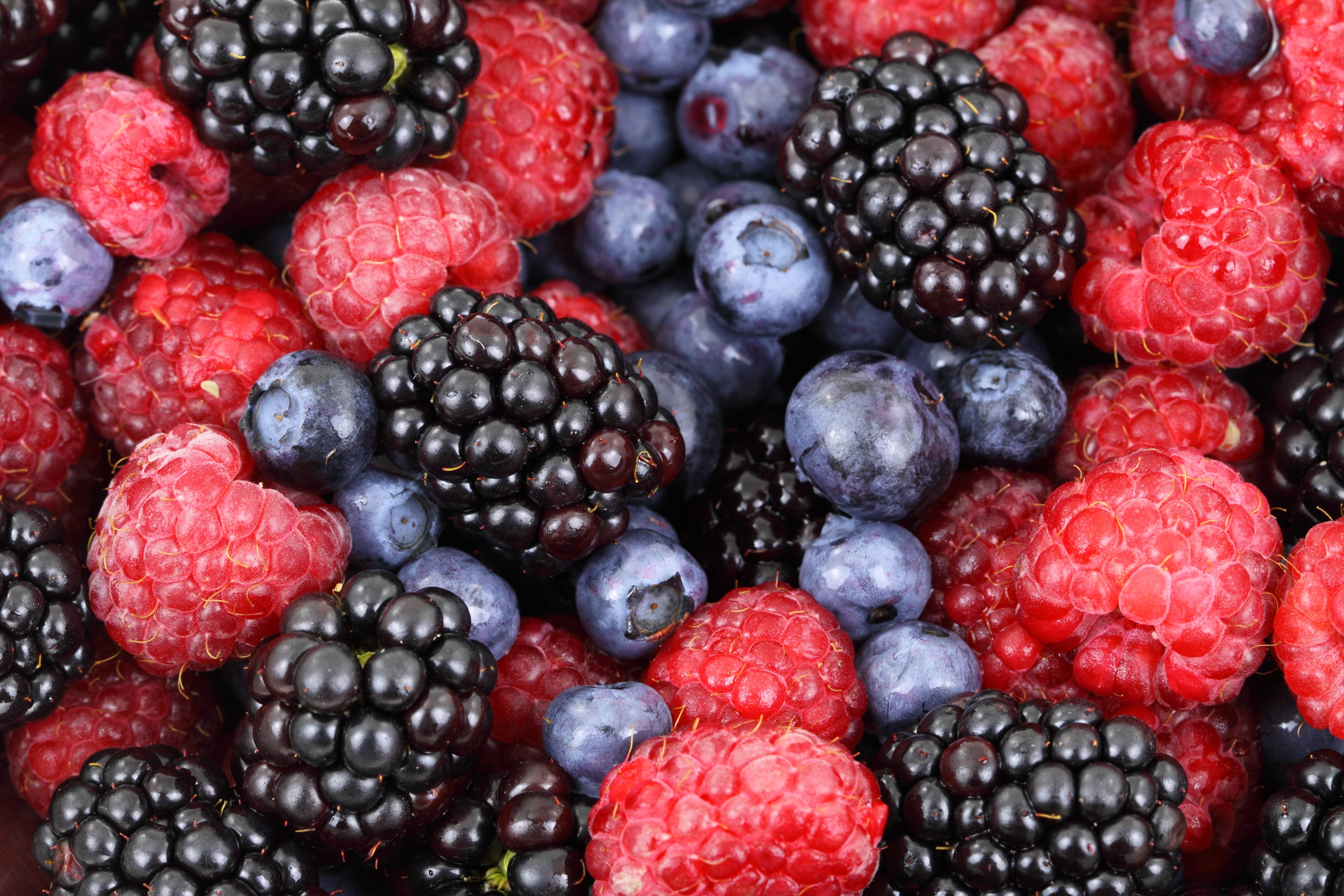 Boysenberry, Raspberries, Blackberries, 4K Desktop Wallpaper
