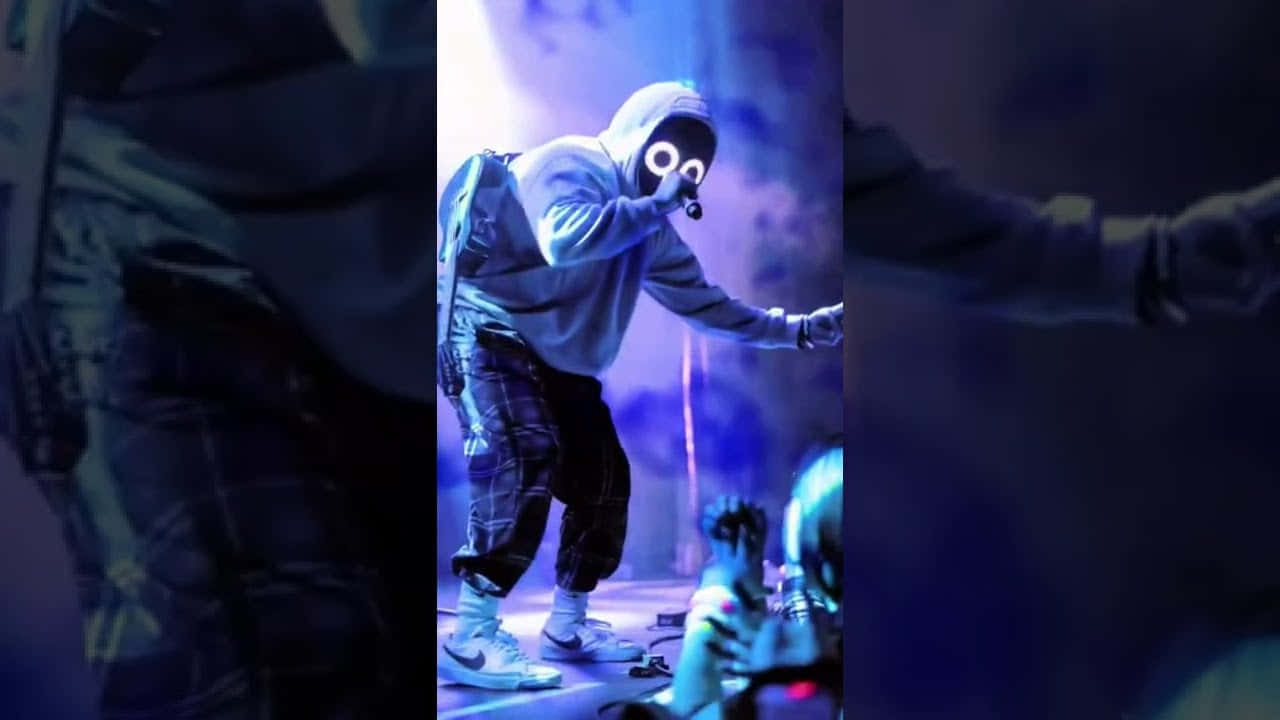 boywithuke, glowing-eyed mask, hoodie, HD Desktop Wallpaper