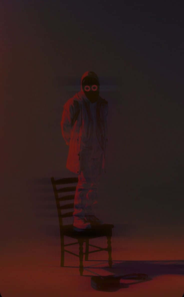 boywithuke, hooded figure, glowing eyes, SD Phone Wallpaper