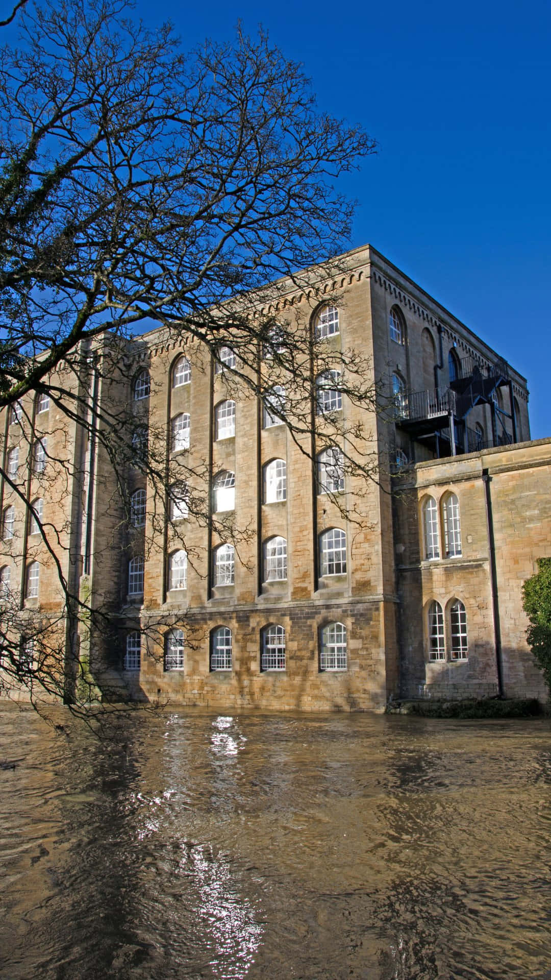Bradford, historic building, stone mill building, Full HD Phone Wallpaper
