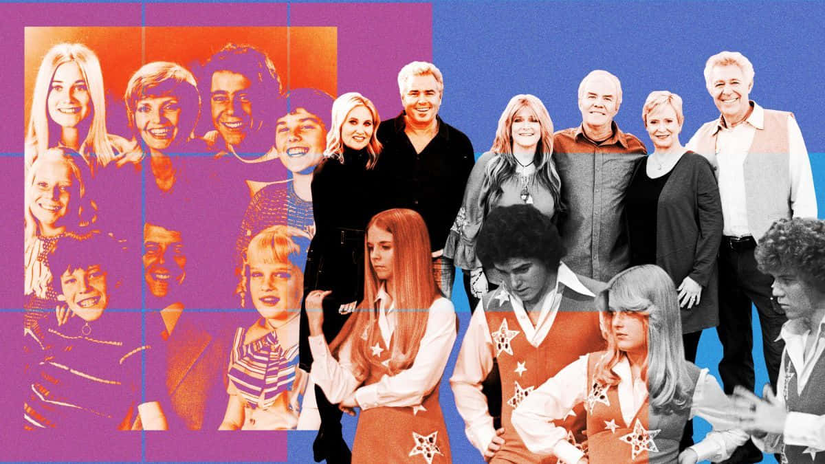 The Brady Bunch, 1970s, purple, SD Desktop Wallpaper