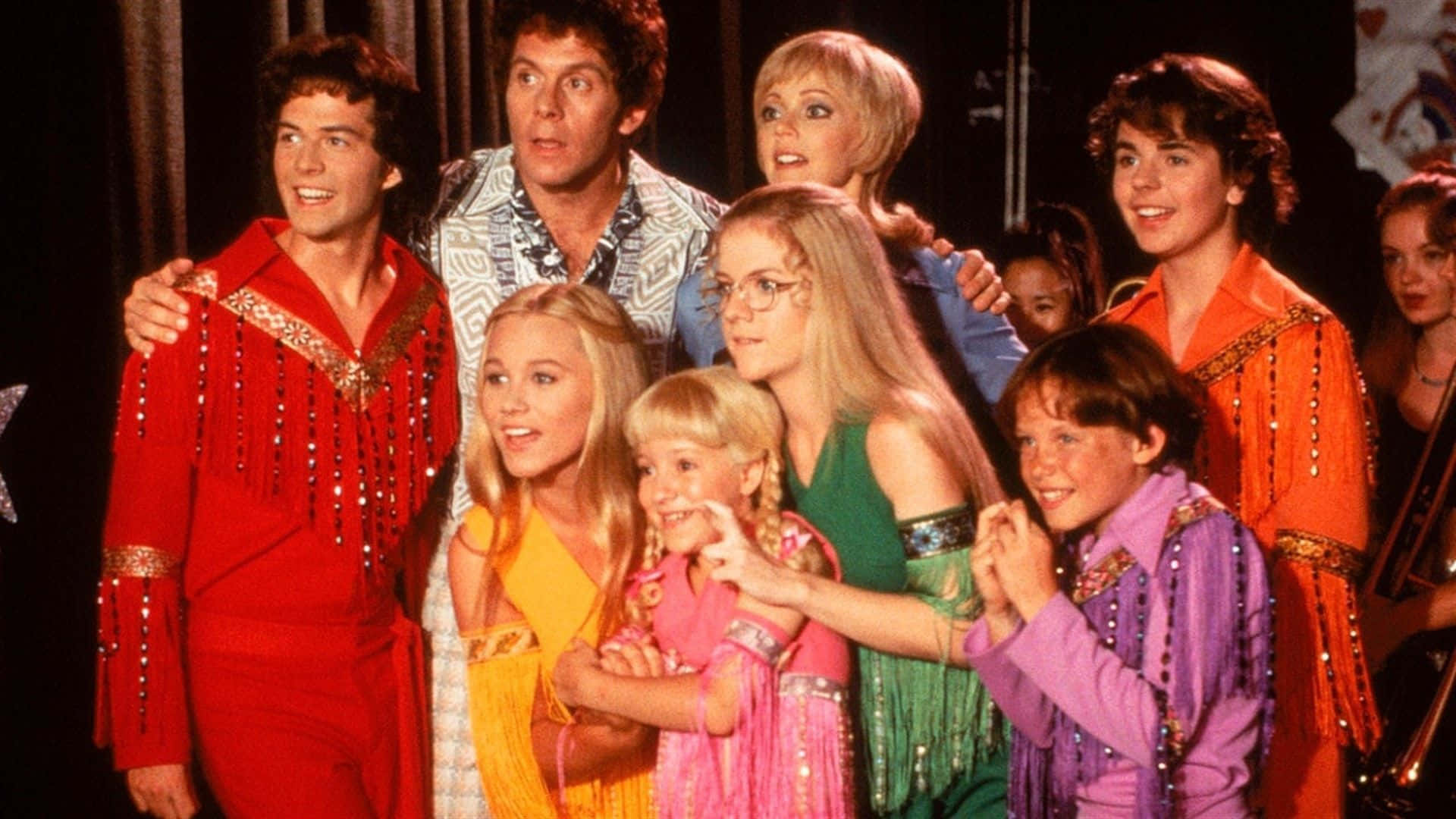 Brady bunch, 1970s fringe costumes, stage, Full HD Desktop Wallpaper