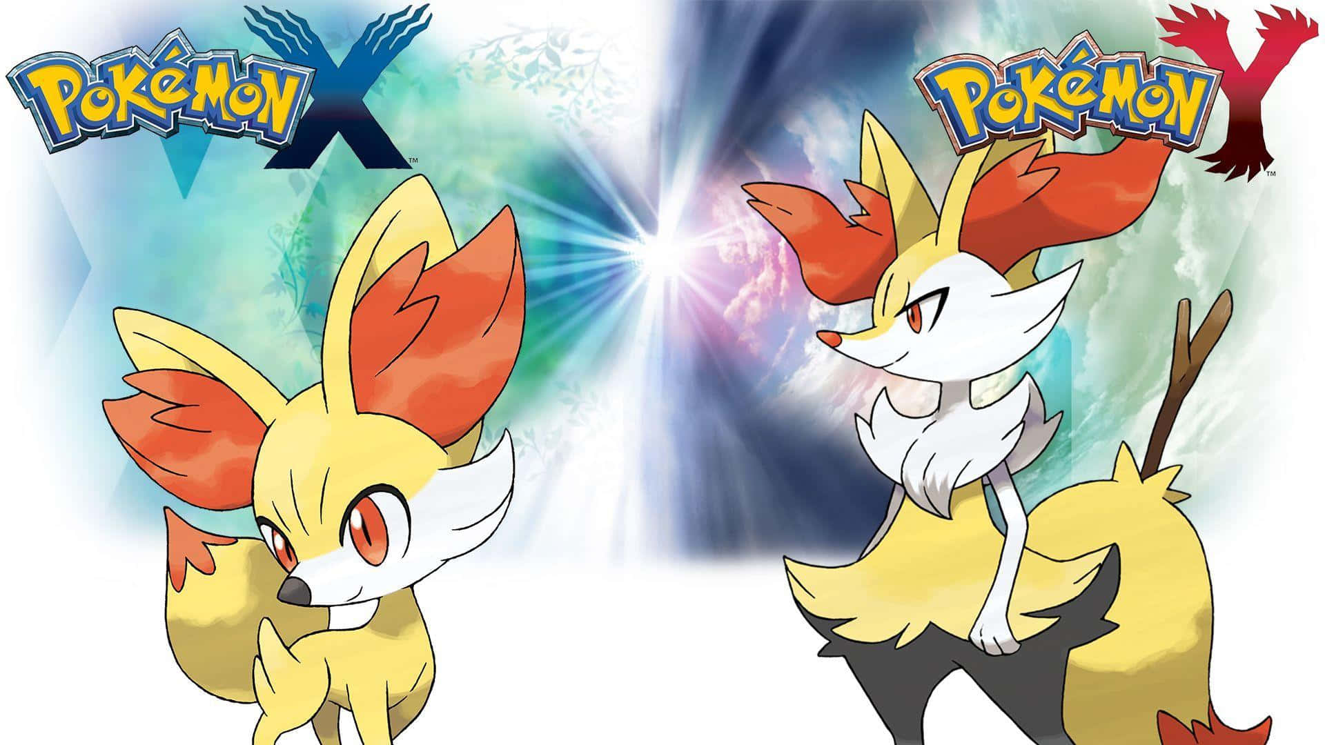 Braixen, fire fox pokemon, anime-style, Full HD Desktop Wallpaper