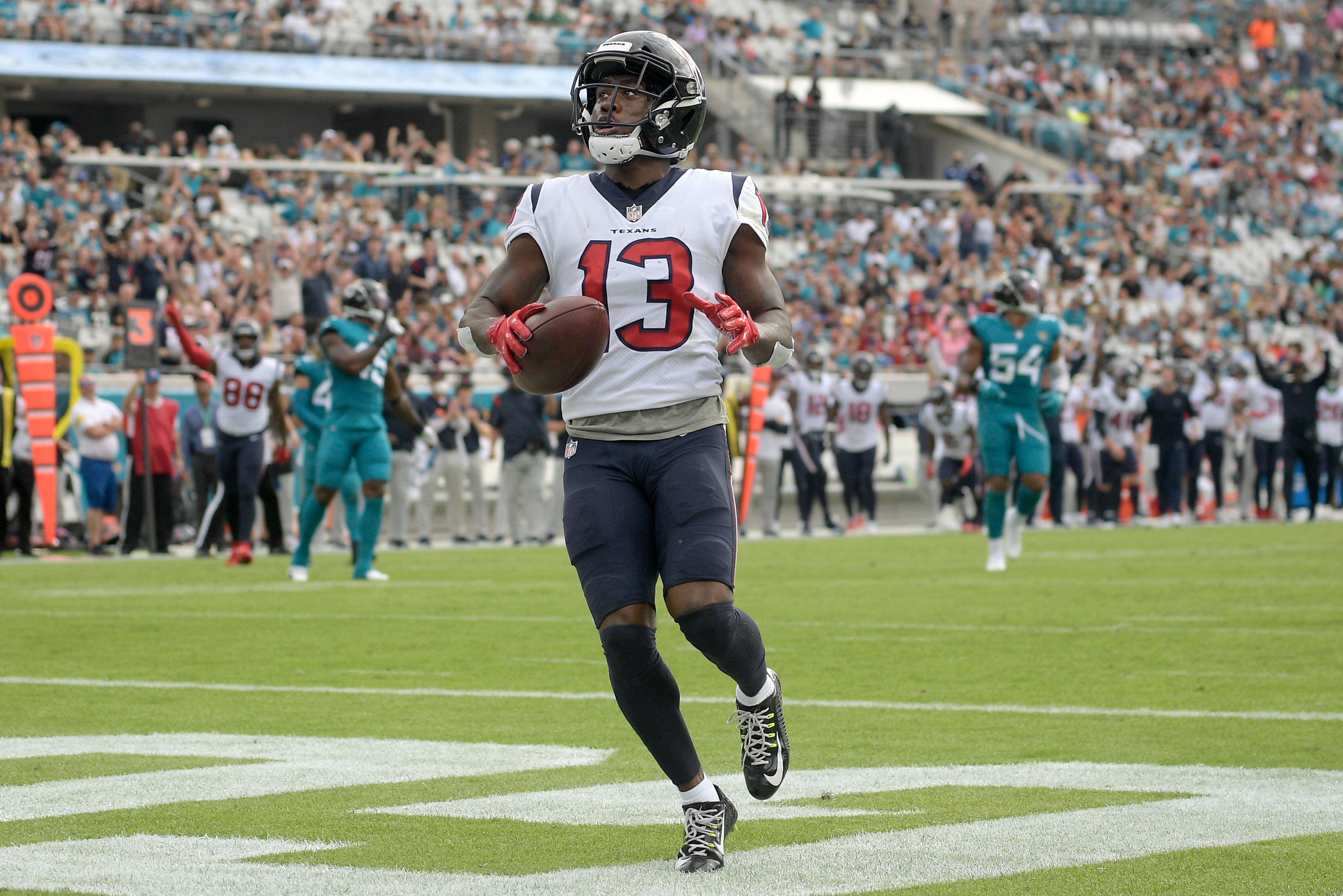 Brandin Cooks, white jersey, number 13, 2K Desktop Wallpaper