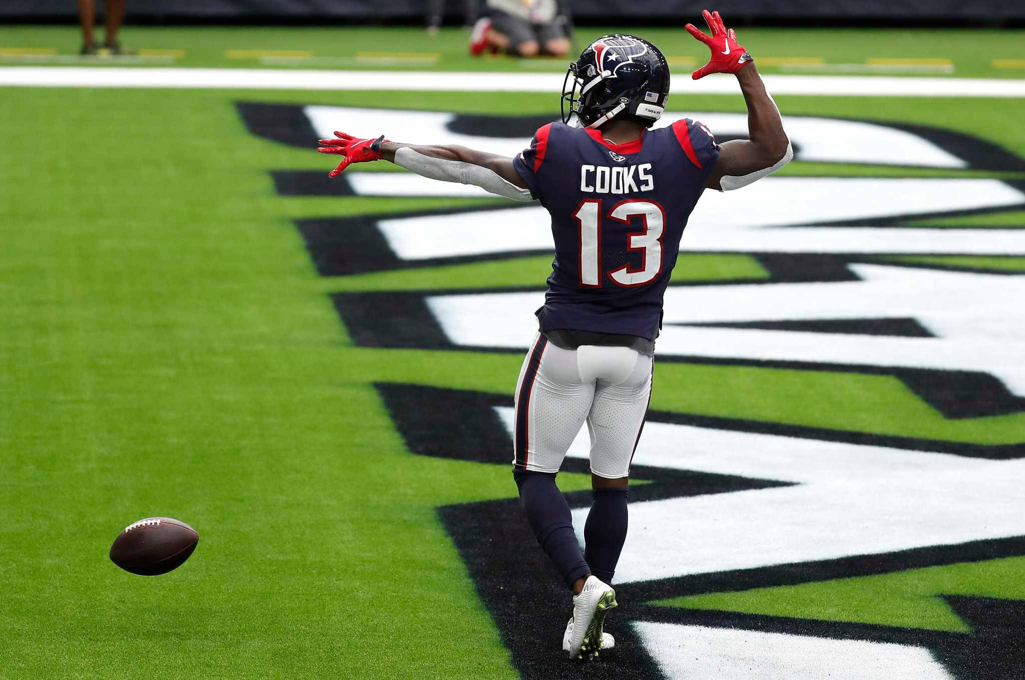 Brandin Cooks, navy jersey, number 13, Full HD Desktop Wallpaper