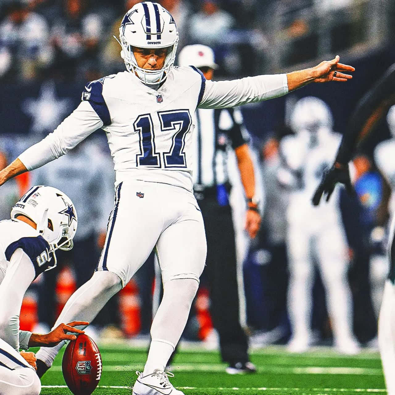 Dallas Cowboys, number 17, white uniform, HD Desktop Wallpaper
