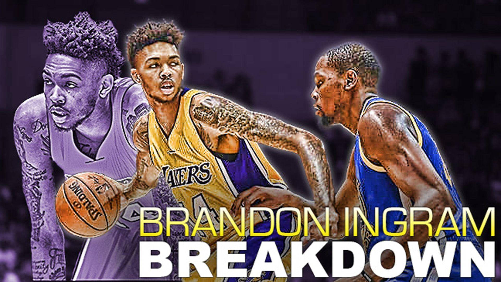 Brandon Ingram, basketball players, action poses, Full HD Desktop Wallpaper