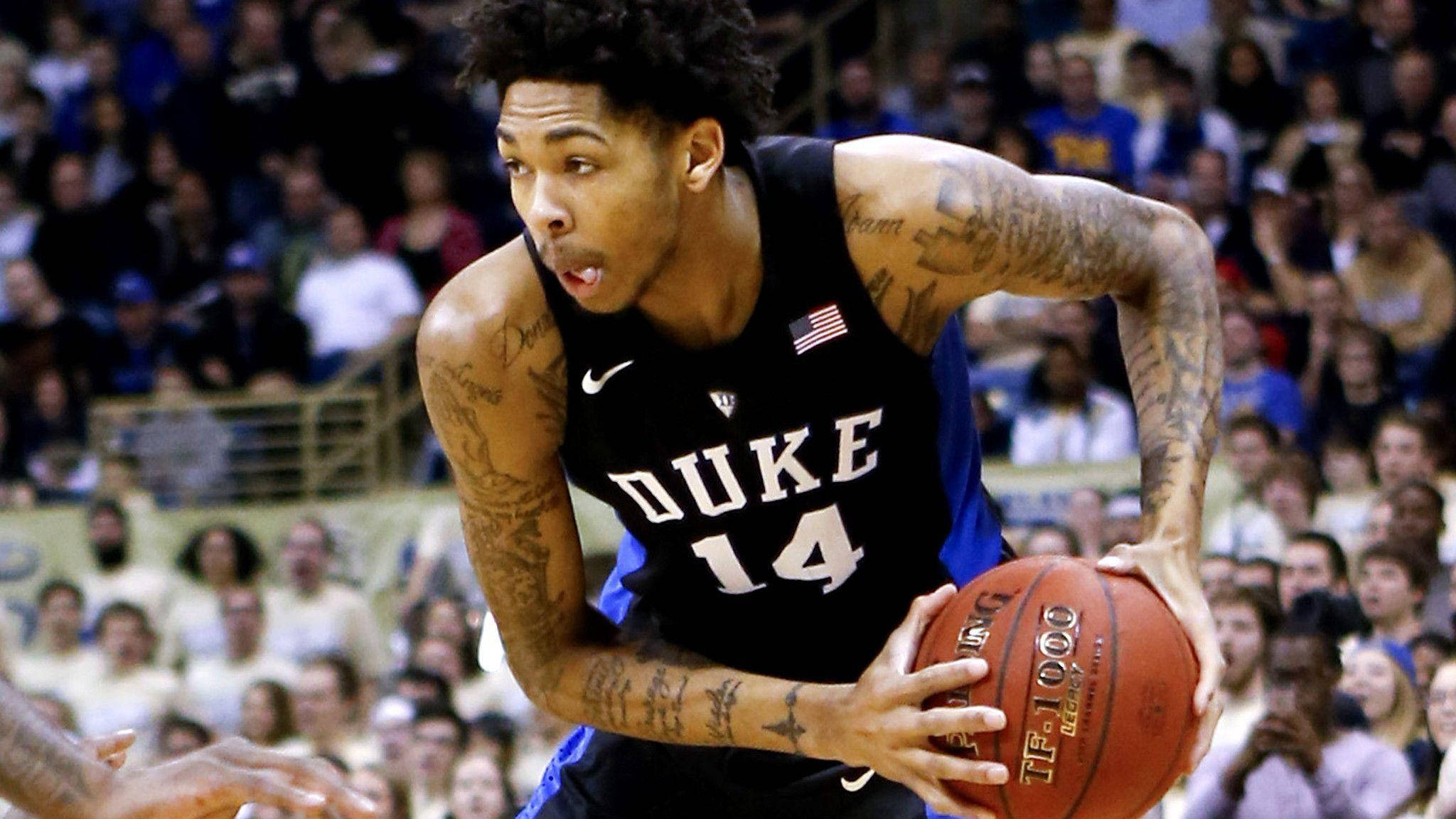 Brandon Ingram, Duke basketball player, black jersey, Full HD Desktop Wallpaper