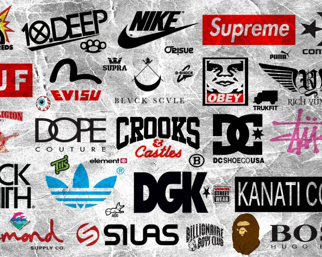 streetwear, sneaker, logos, HD Desktop Wallpaper