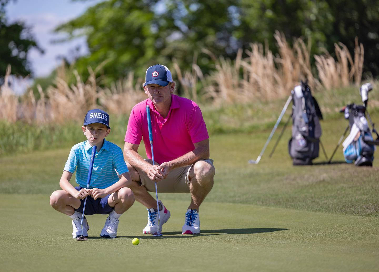 Brandt Snedeker, son, golf green, HD Desktop Wallpaper