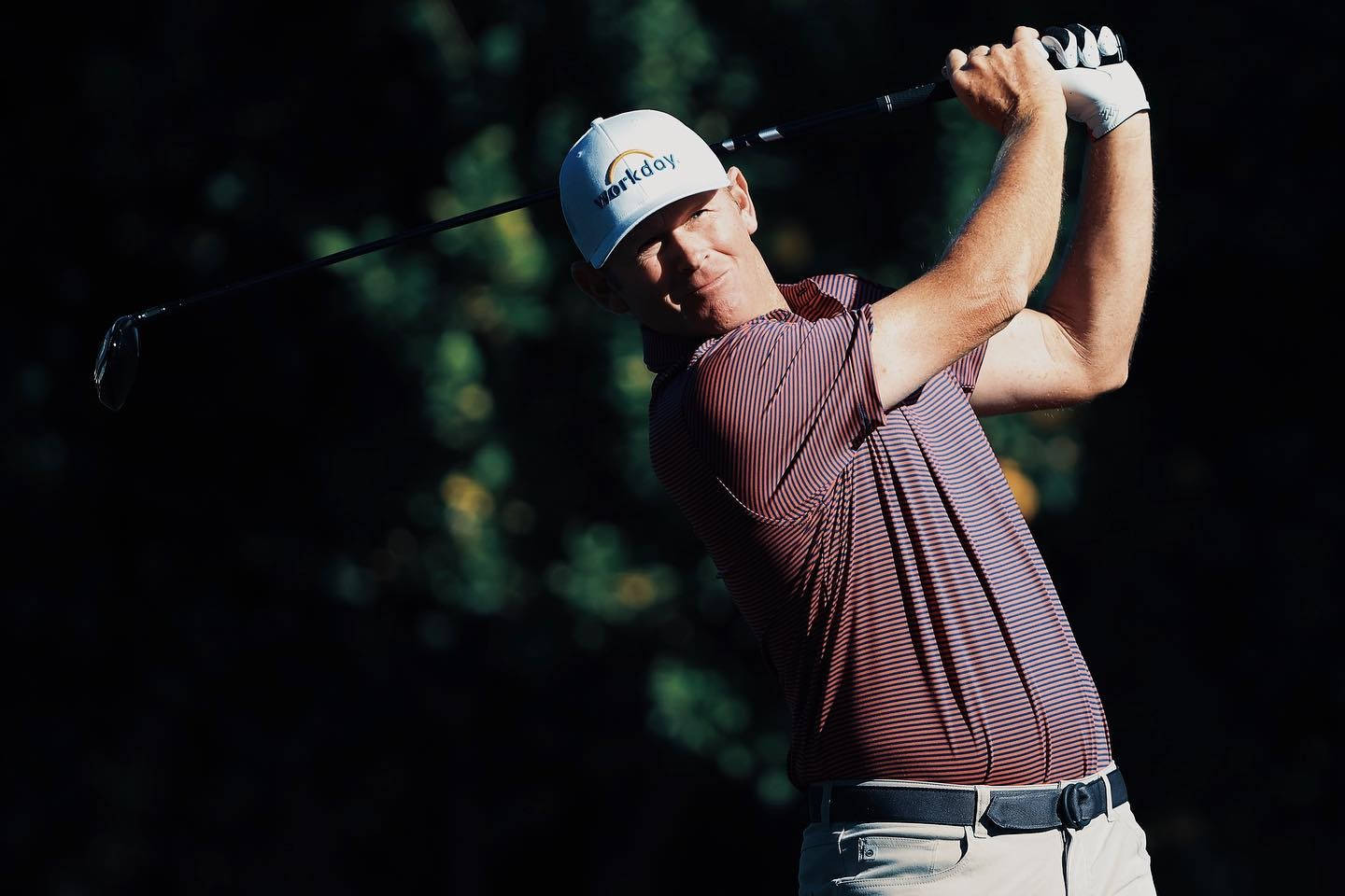 Brandt Snedeker, golfer, mid-swing, HD Desktop Wallpaper