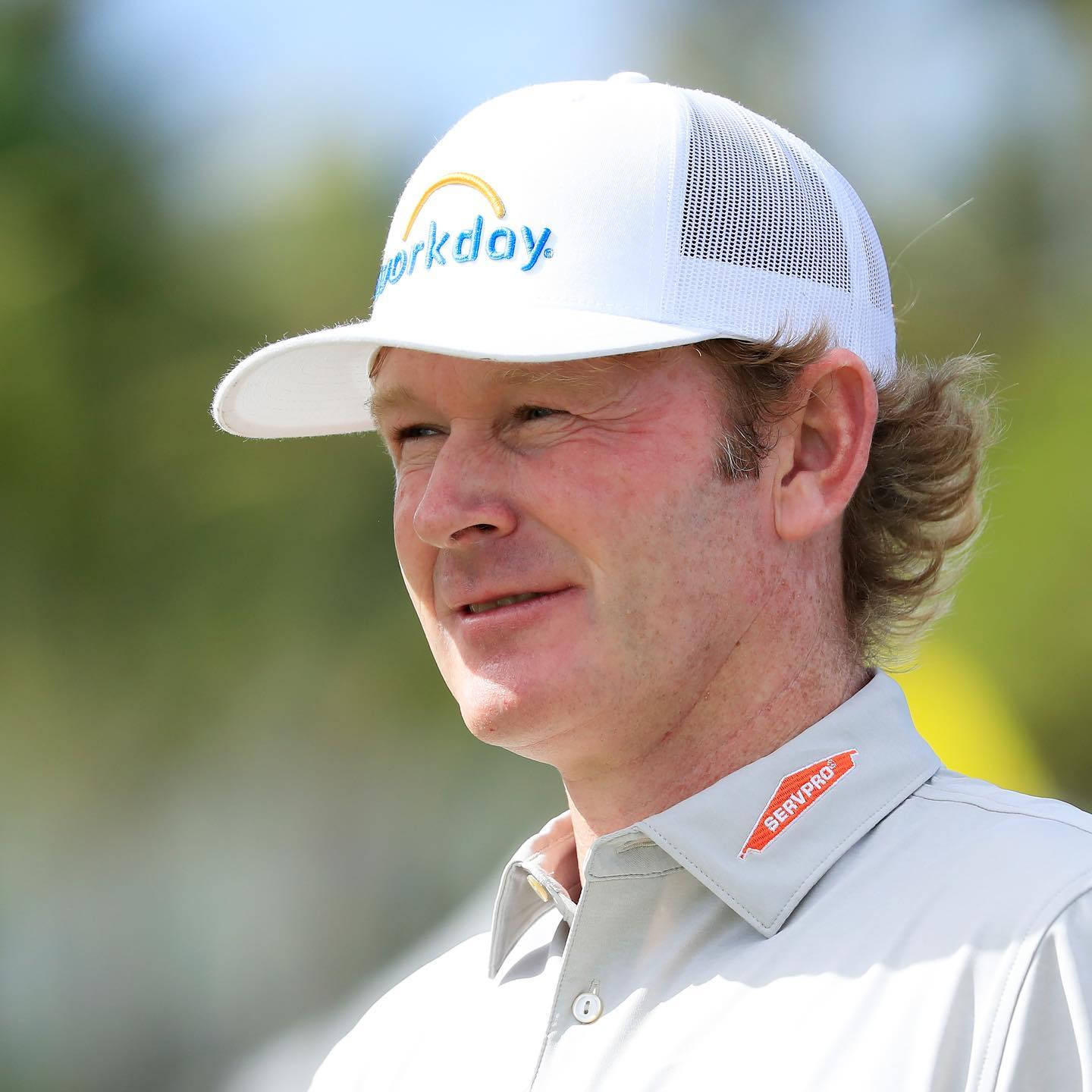 Brandt Snedeker, white cap, light shirt, HD Desktop Wallpaper