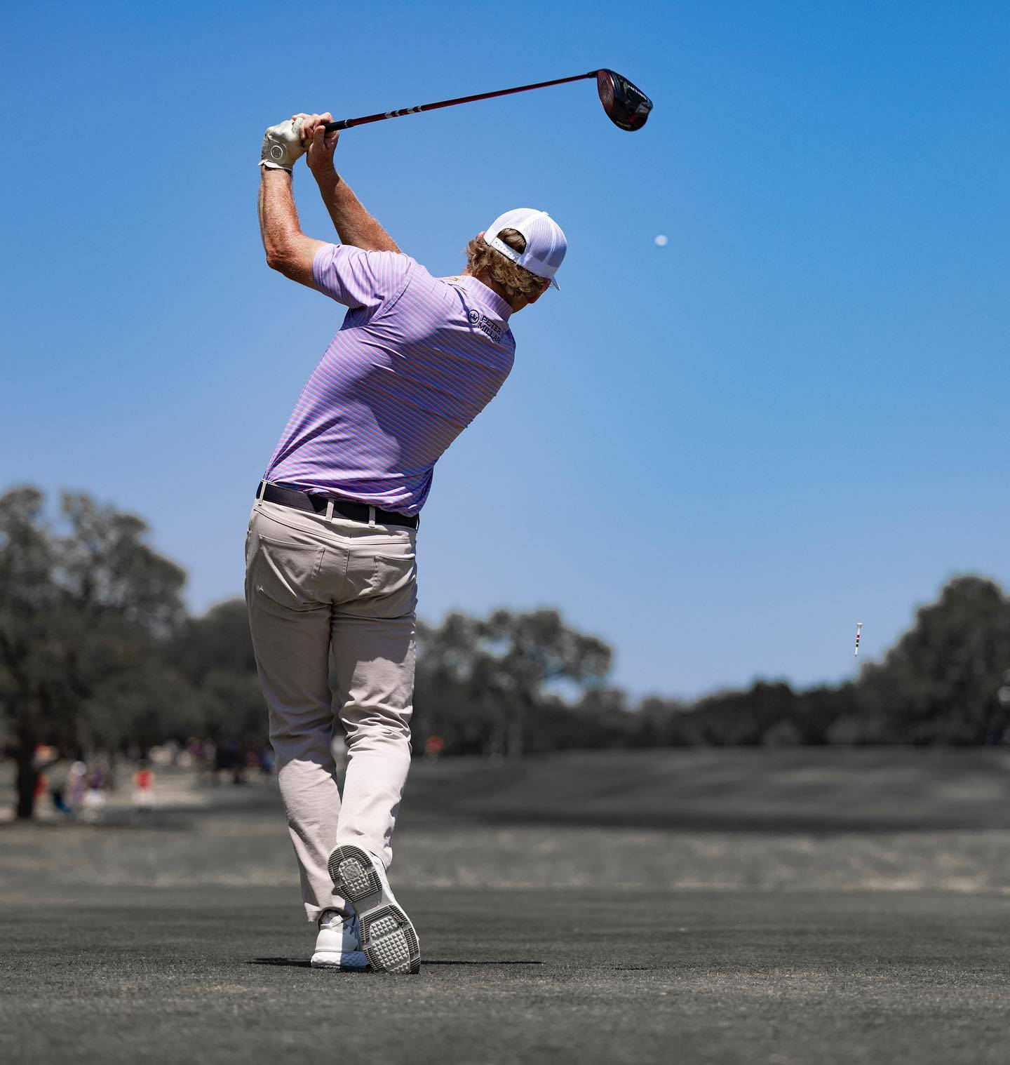 Brandt Snedeker, purple shirt, driver, HD Phone Wallpaper
