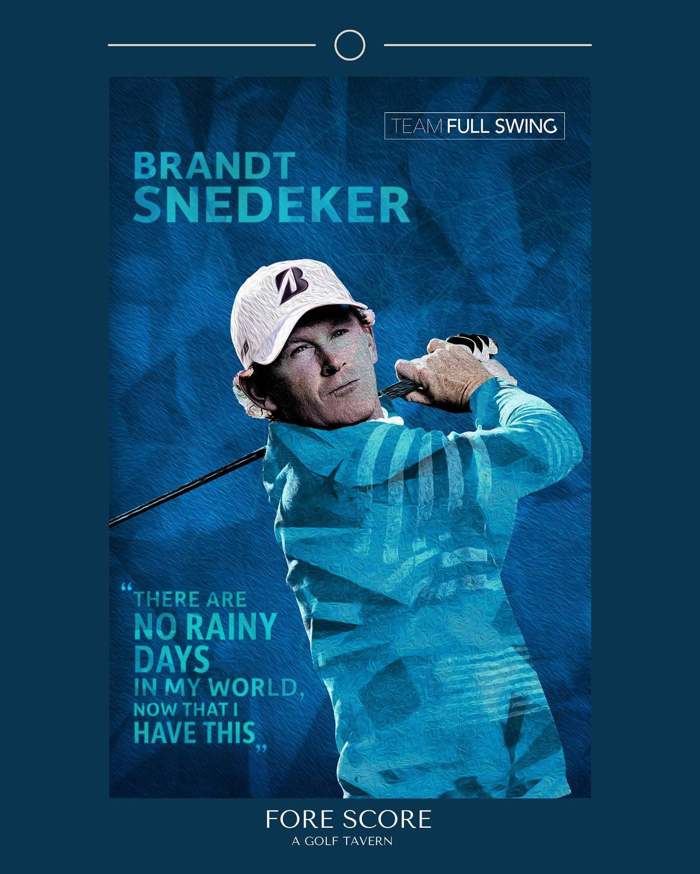 Brandt Snedeker, cool blue, mid-swing, HD Phone Wallpaper