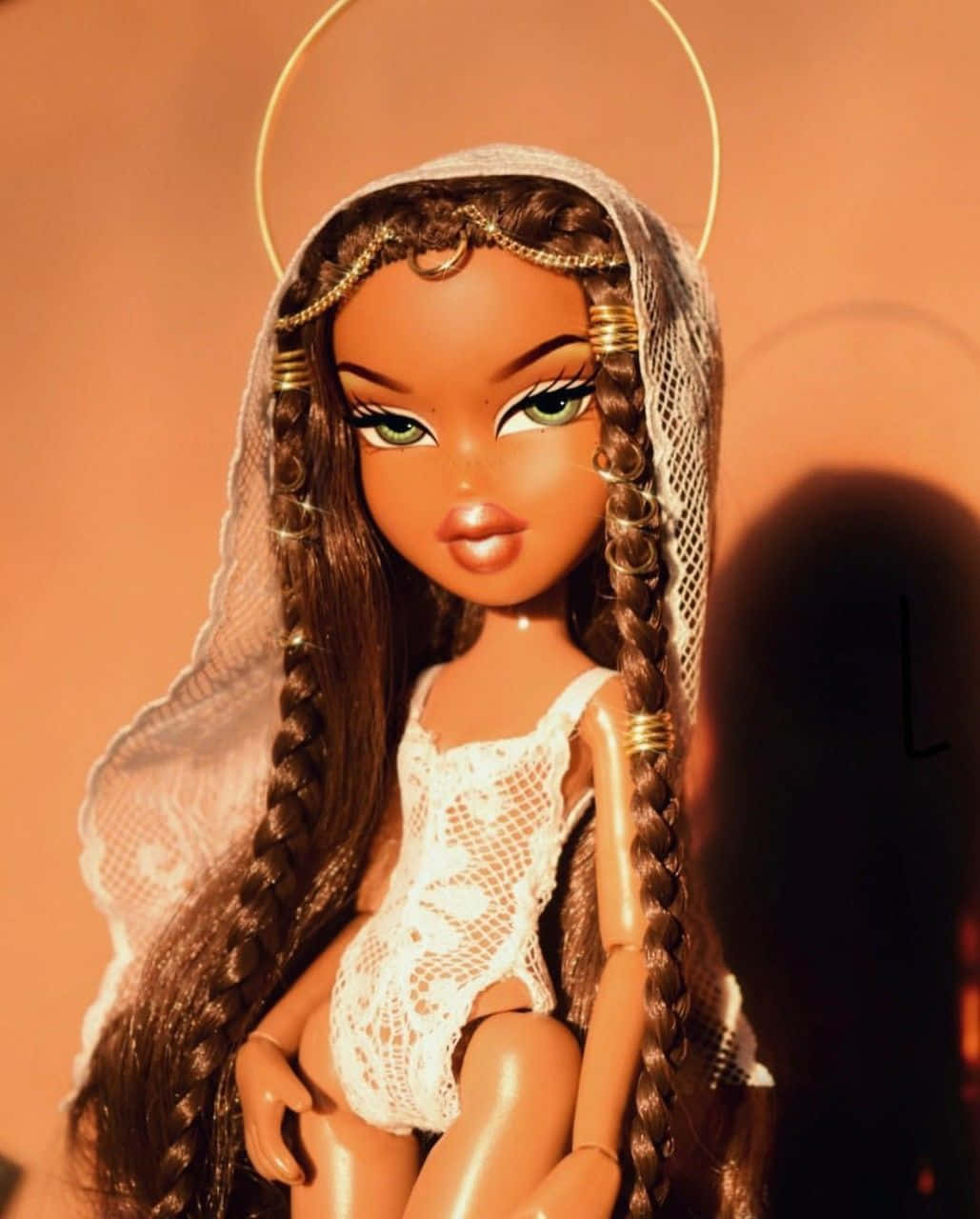 Bratz Doll Aesthetic, braided hair, halo, HD Phone Wallpaper