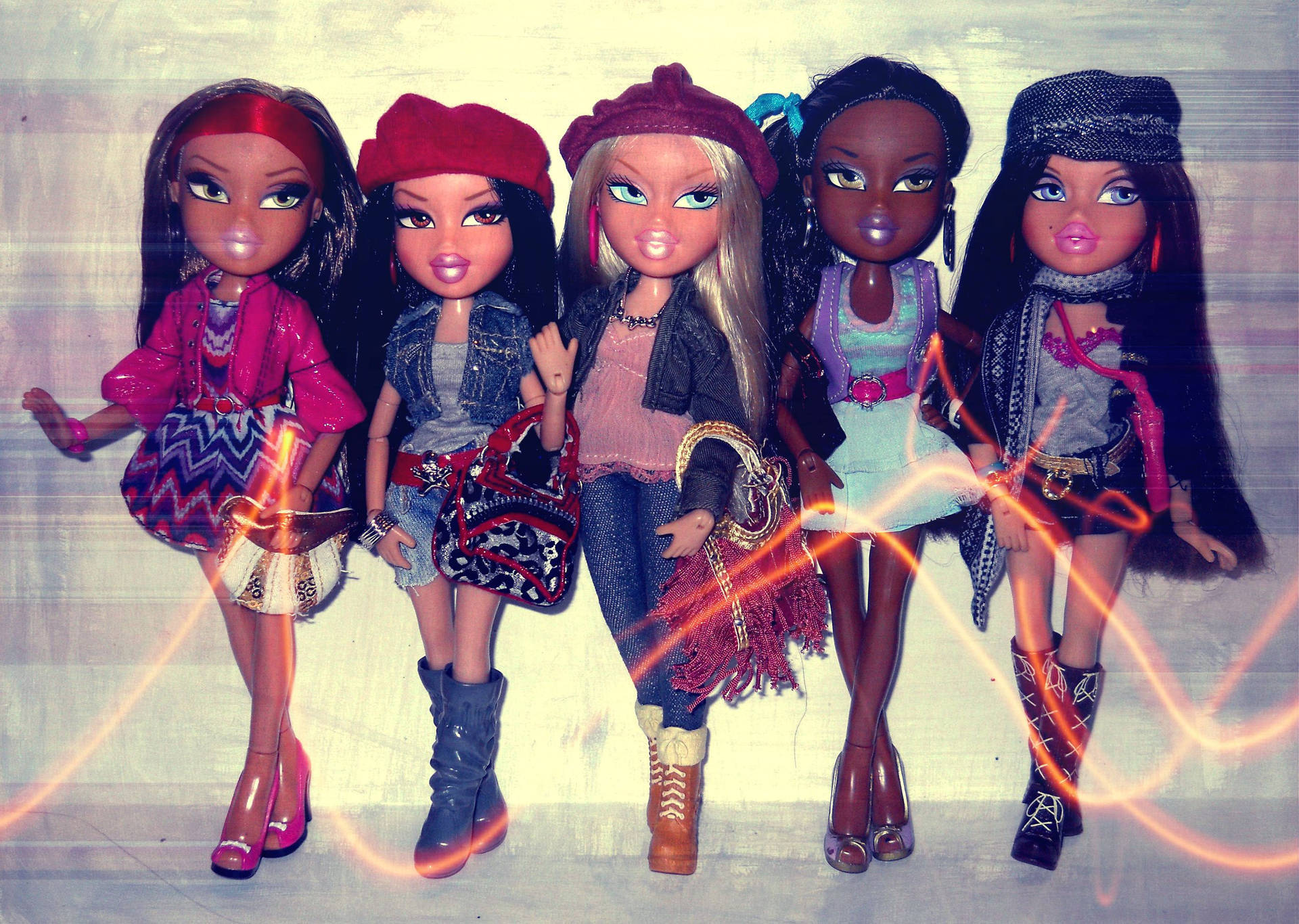 Bratz Dolls, 1920 x 1366, trendy outfits, Full HD Desktop Wallpaper