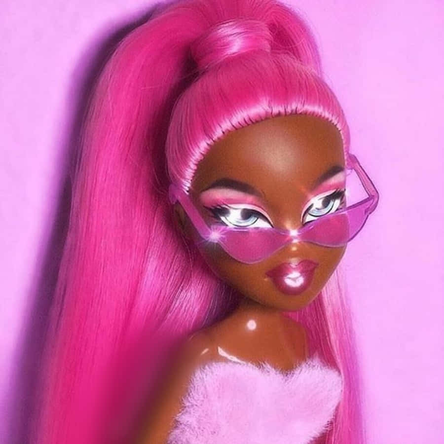 Bratz Dolls, vibrant pink hair, high ponytail, SD Desktop Wallpaper