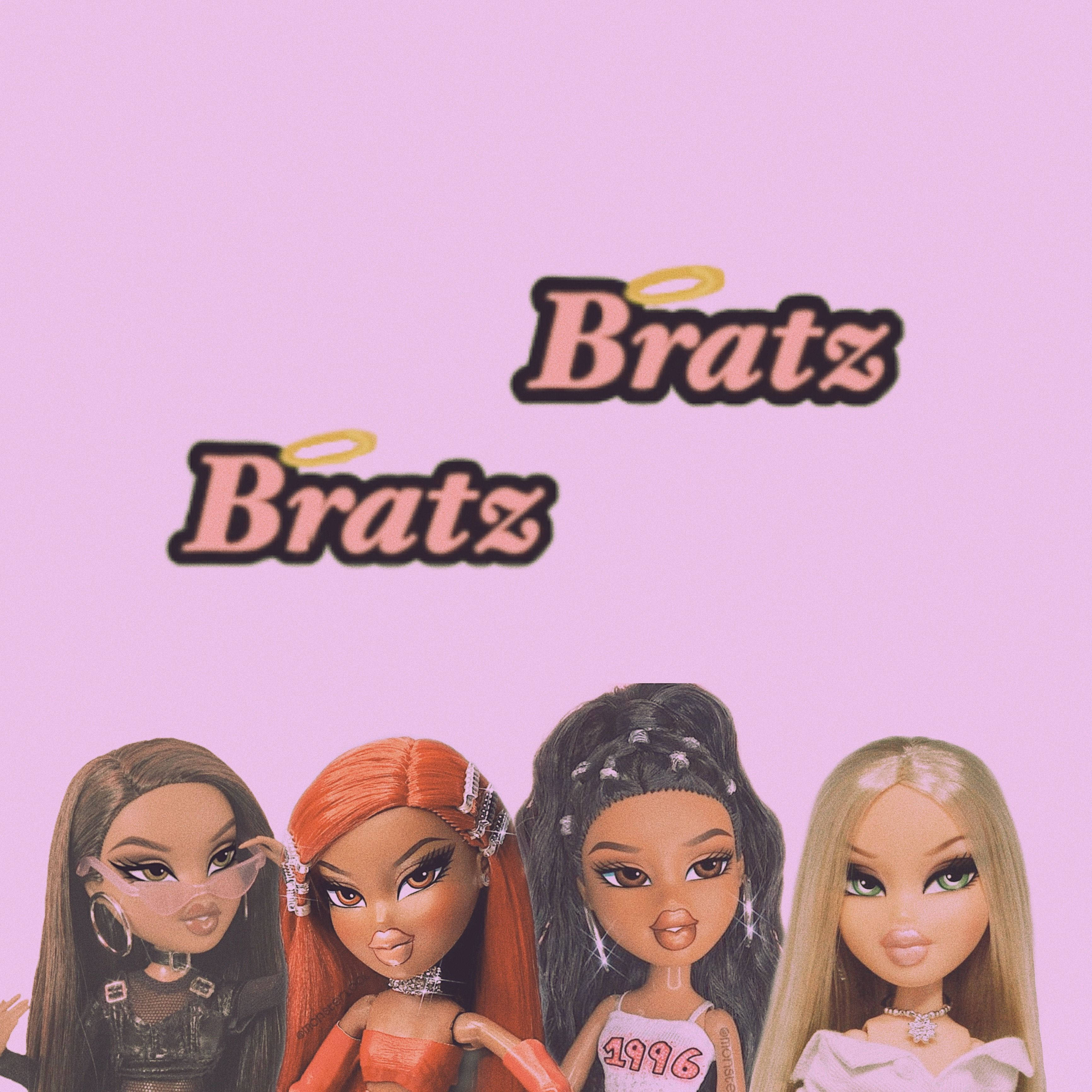 Bratz Dolls, Four Different Styles, bold makeup, 2K Desktop Wallpaper