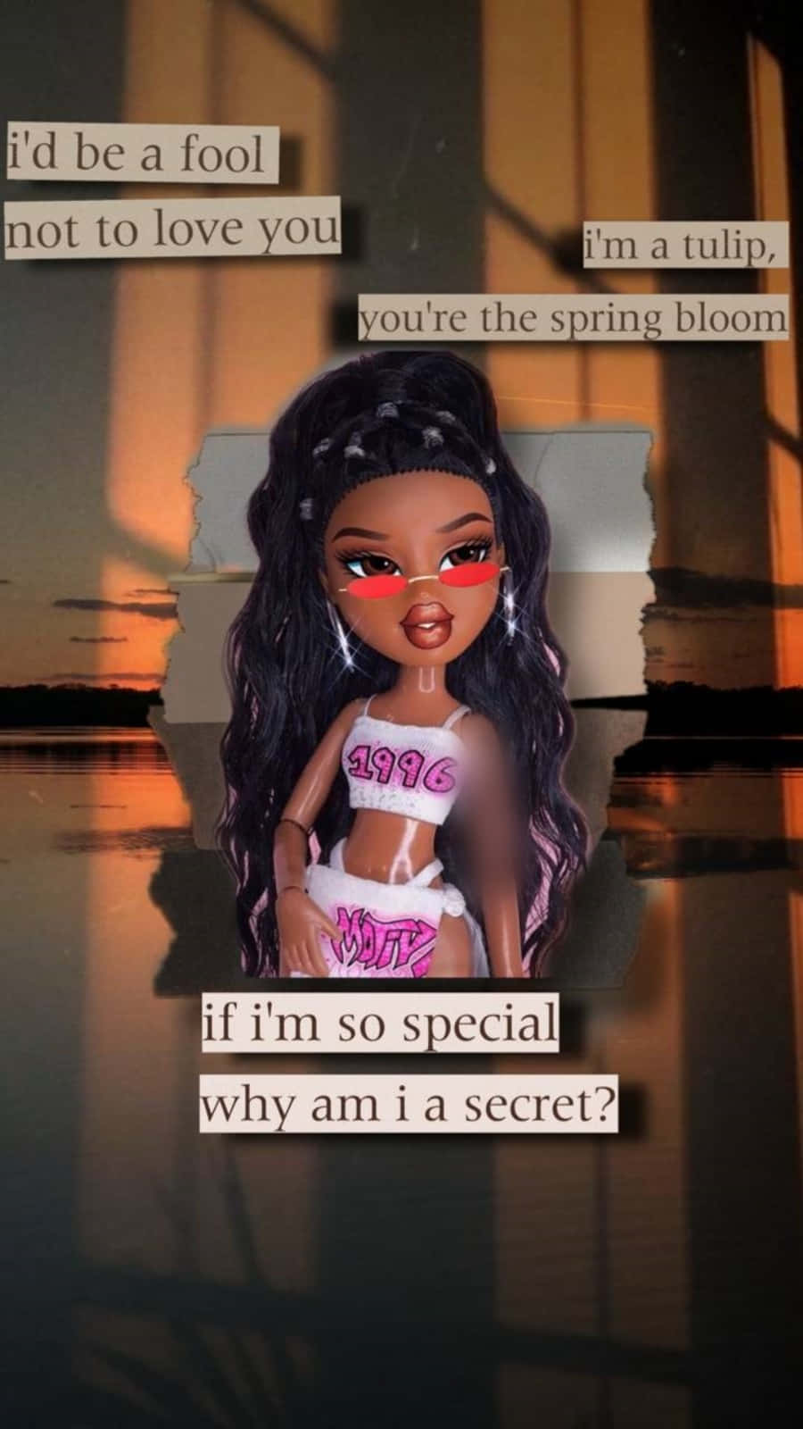 Bratz, red sunglasses, pink outfit, HD Phone Wallpaper