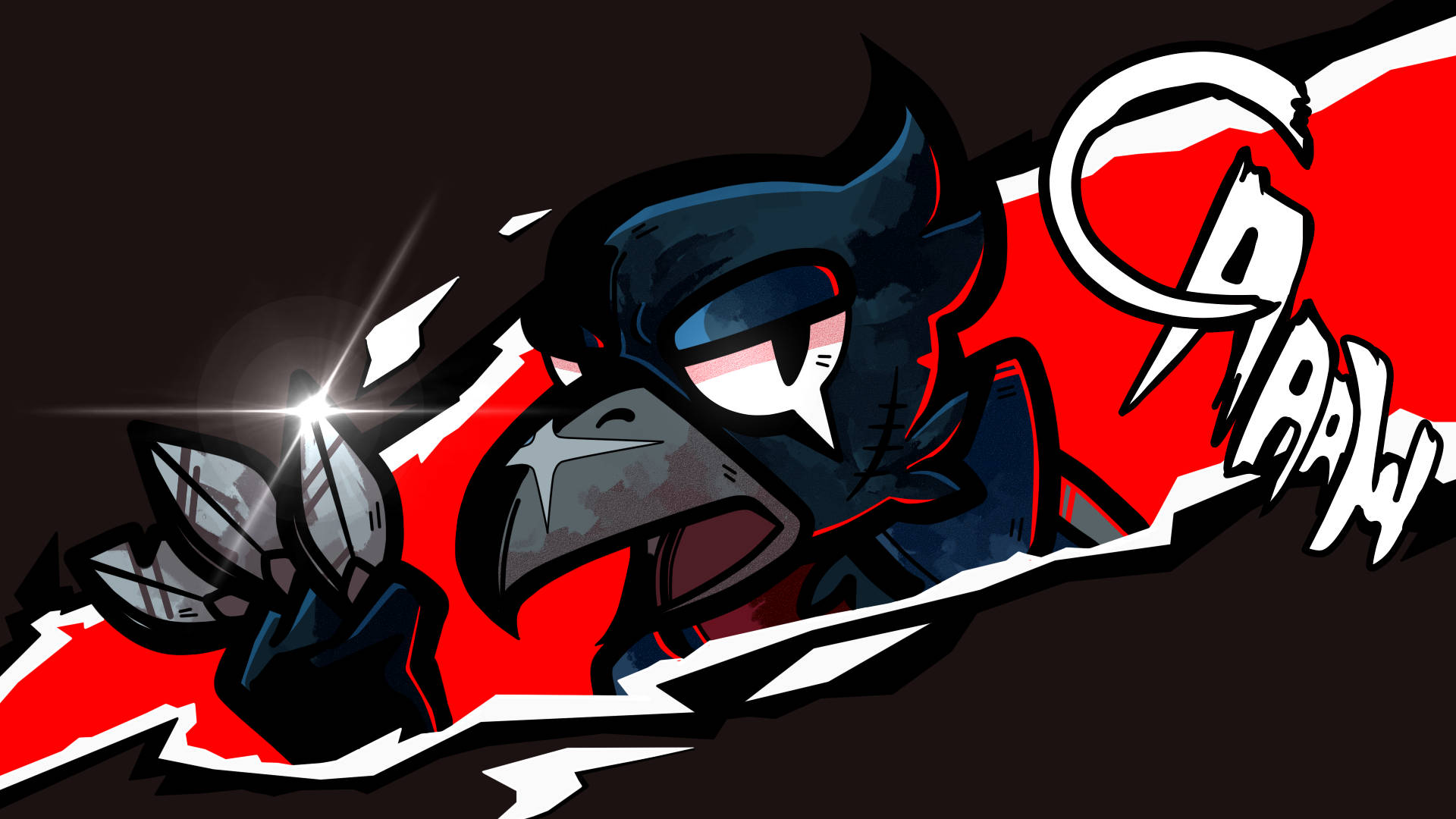 Brawl Stars, black crow, glowing eyes, Full HD Desktop Wallpaper