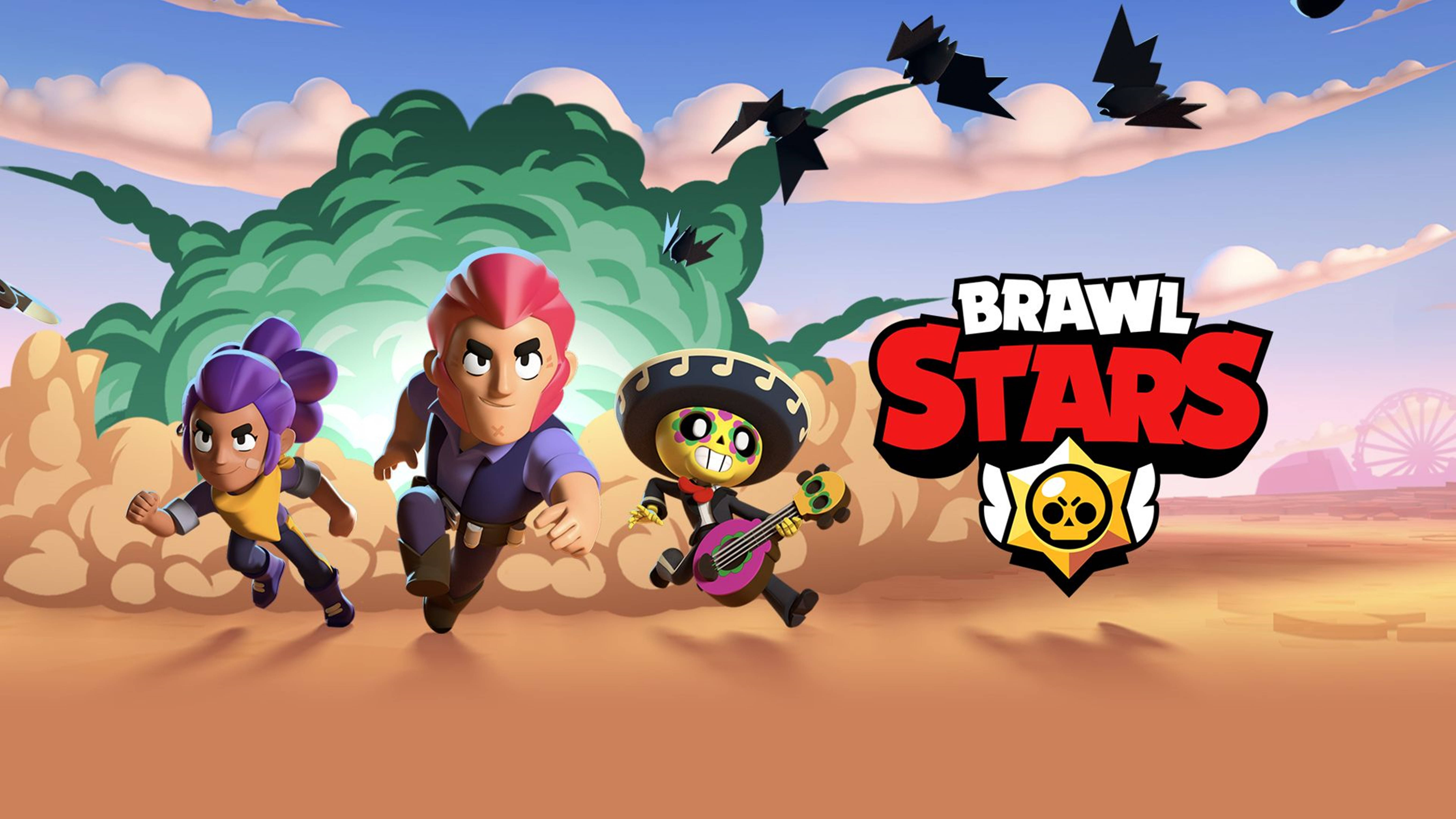 Brawl Stars, desert landscape, cloudy sky, 5K Desktop Wallpaper
