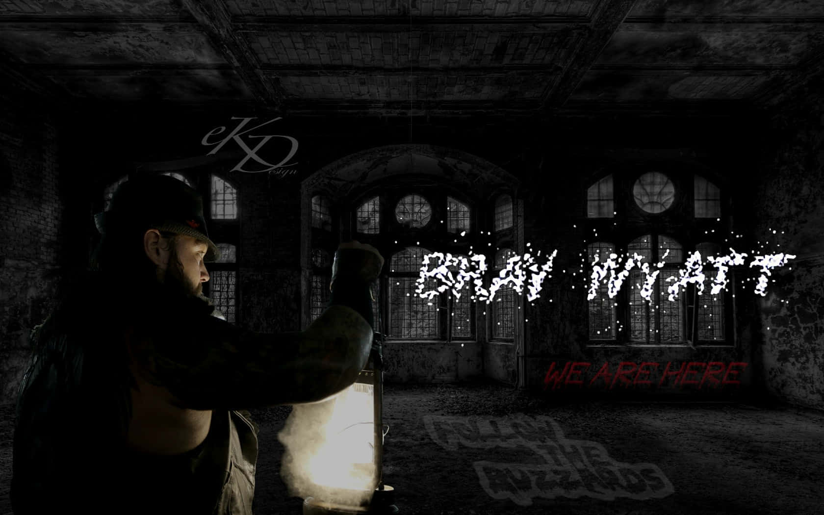 Bray Wyatt, glowing lantern, crumbling windows, HD Desktop Wallpaper