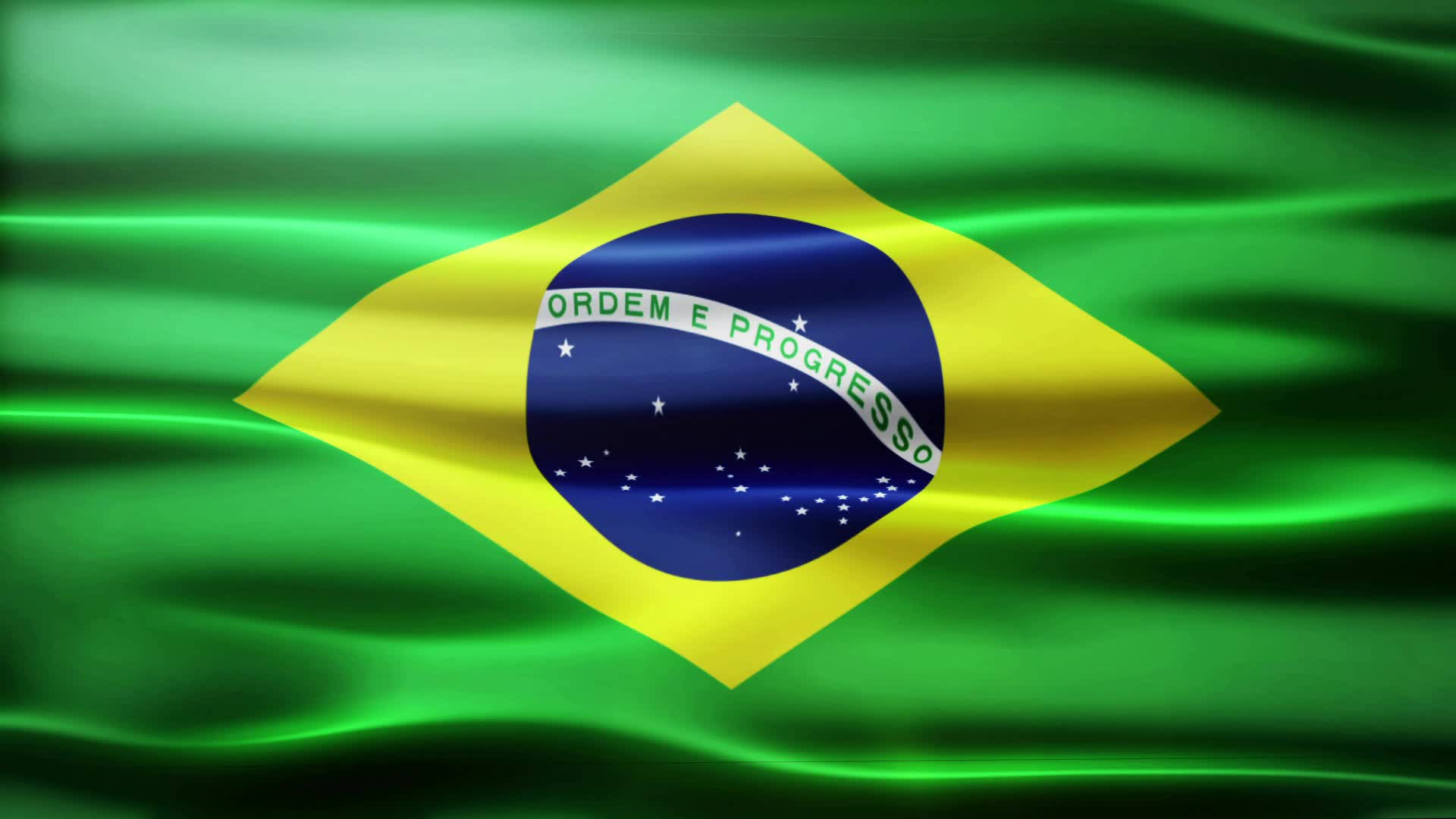 brazil flag, silk, green, Full HD Desktop Wallpaper