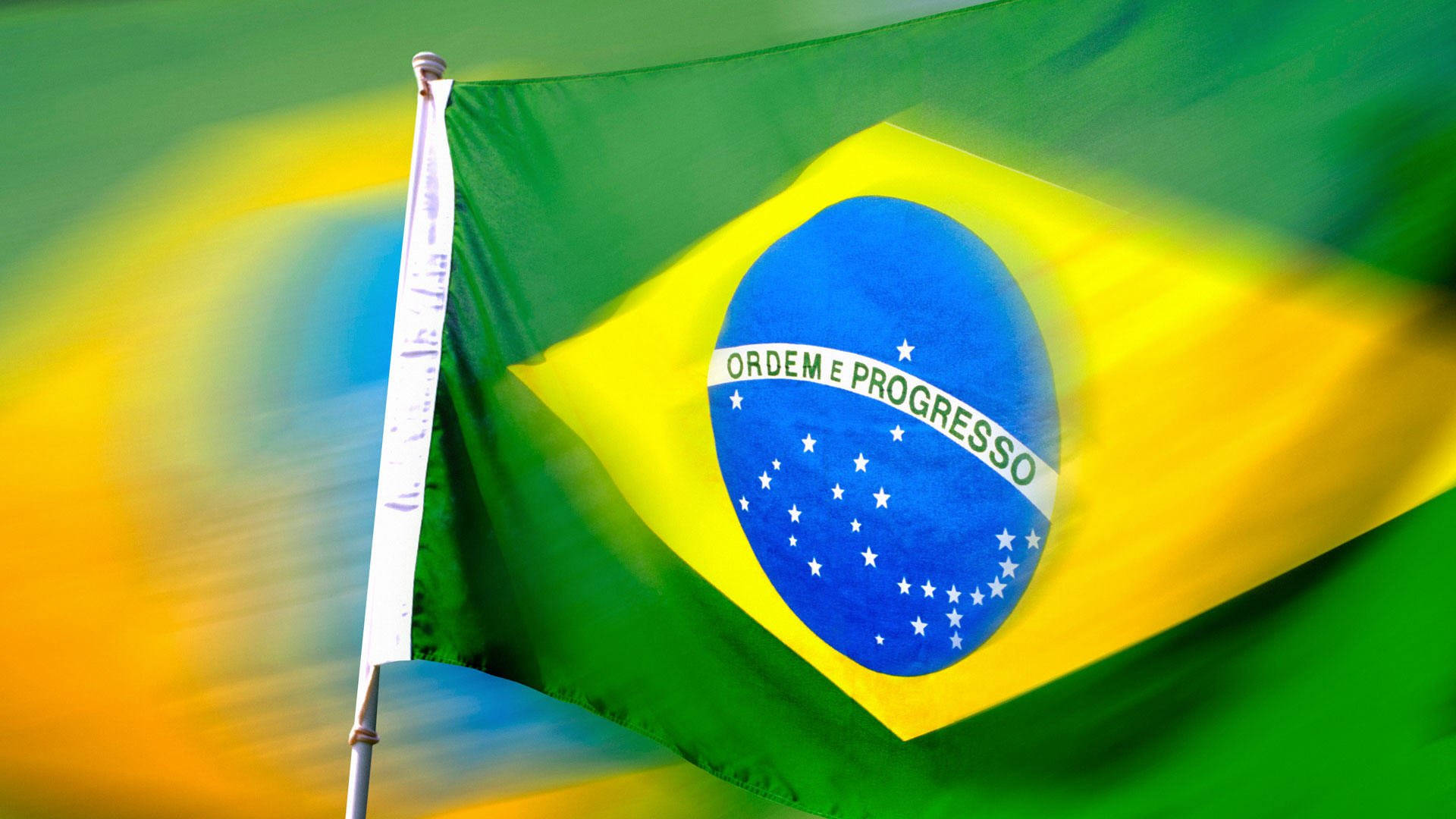 Brazil flag, green, yellow, Full HD Desktop Wallpaper