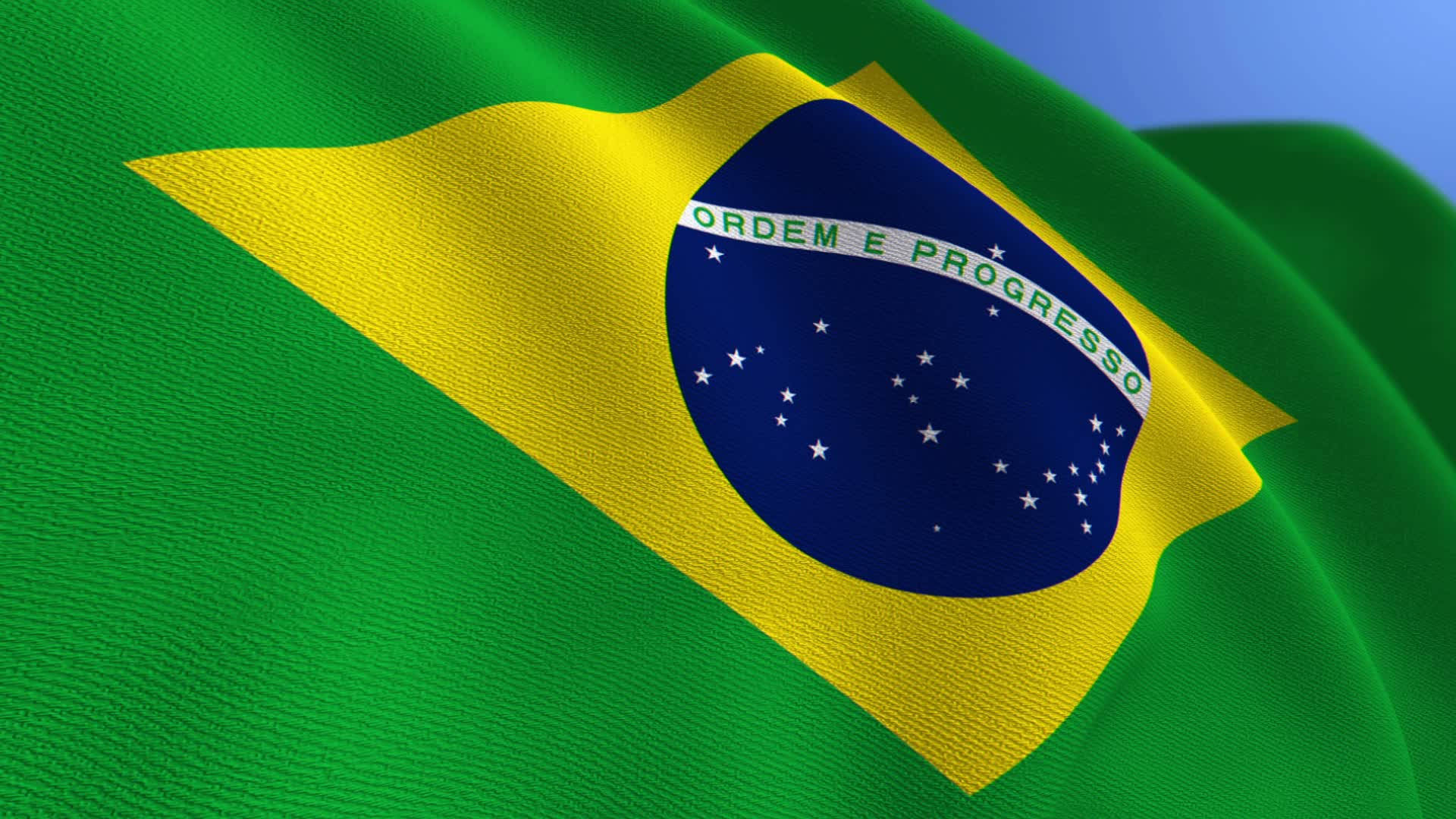 Brazil flag, green, yellow, Full HD Desktop Wallpaper