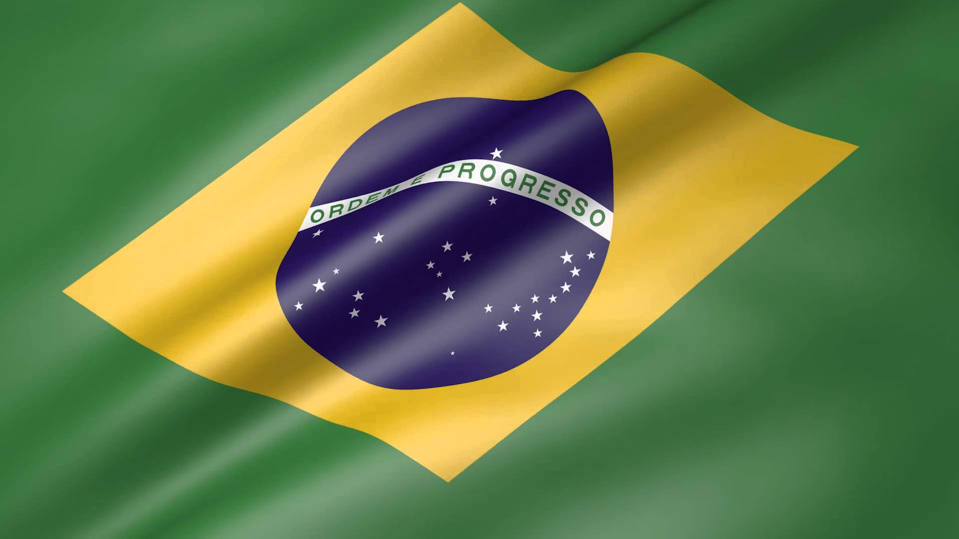 Brazil flag, green, yellow, Full HD Desktop Wallpaper