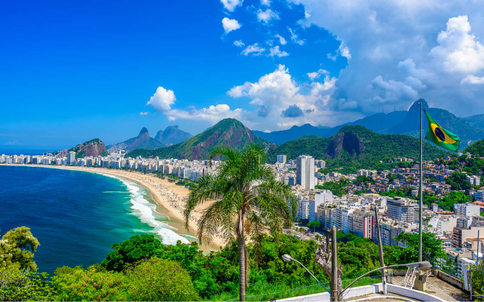 Brazilian Beach, turquoise waves, sandy beach, HD Desktop Wallpaper