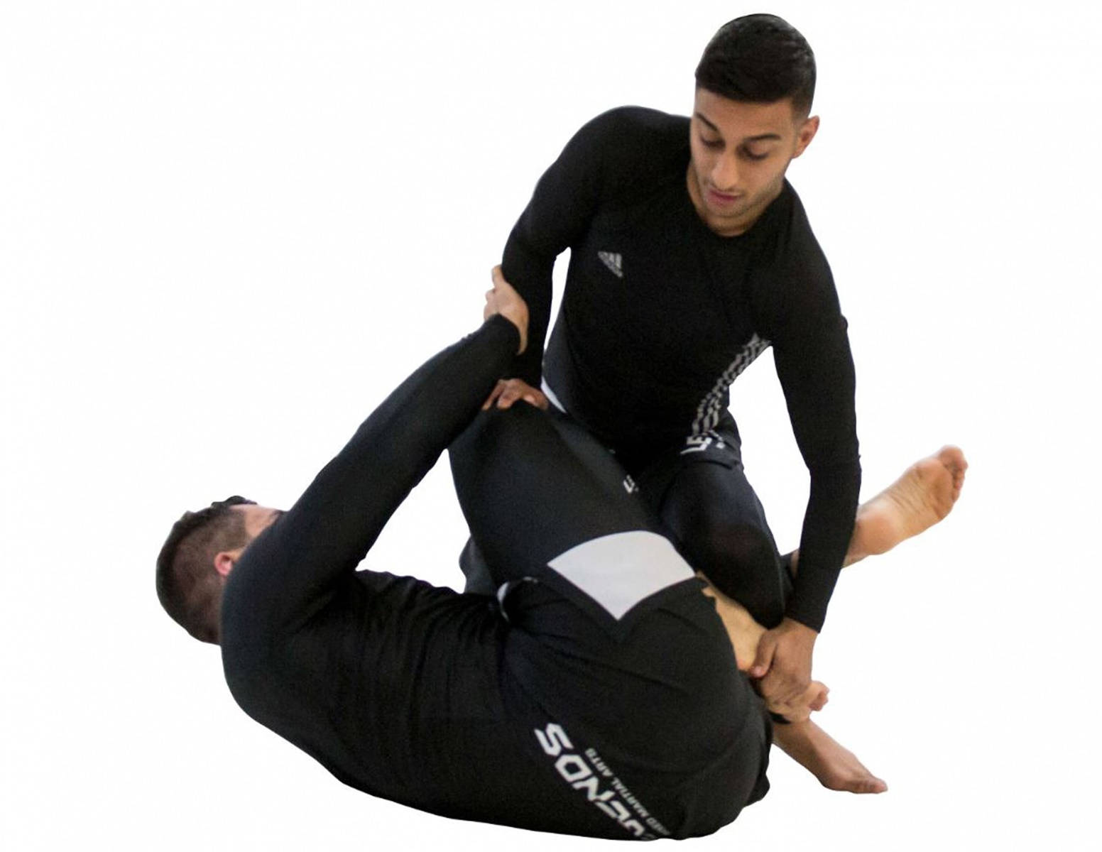 Brazilian Jiu-jitsu, side mount position, black grappling gear, HD Desktop Wallpaper