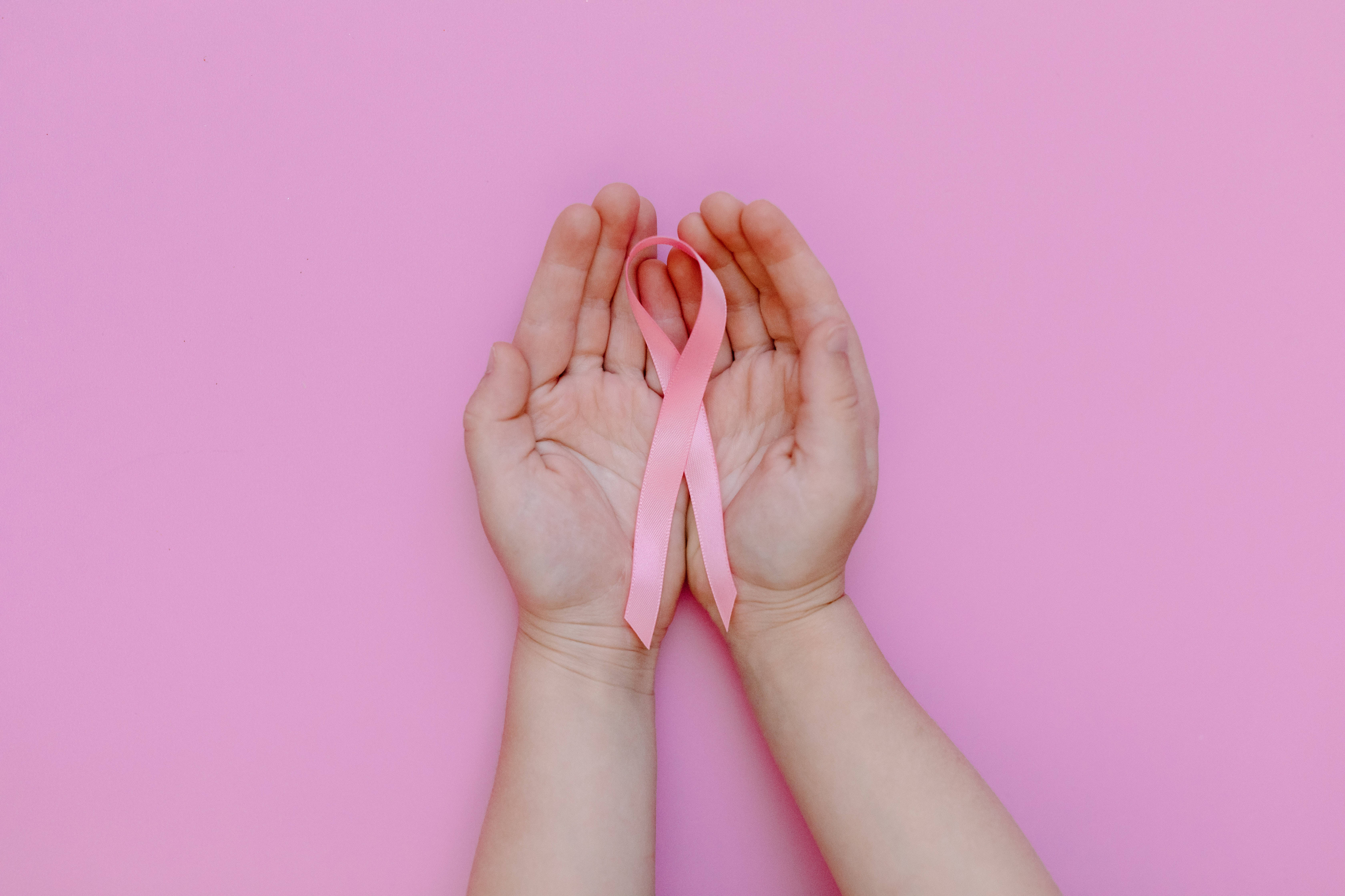 hands, pink ribbon, breast cancer awareness, 5K Desktop Wallpaper