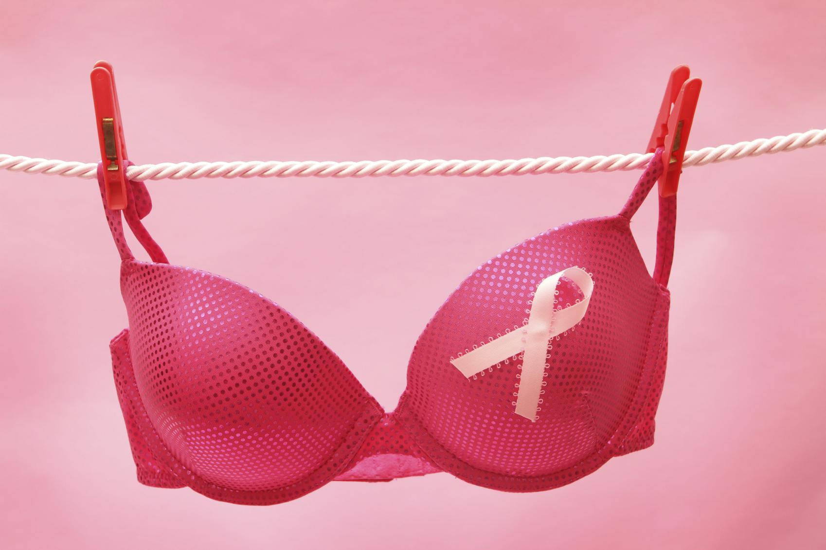 pink mesh bra, white breast cancer awareness ribbon, soft pink background, HD Desktop Wallpaper