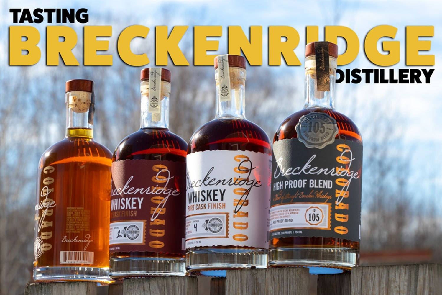 Breckenridge Distillery, whiskey, wooden fence, HD Desktop Wallpaper