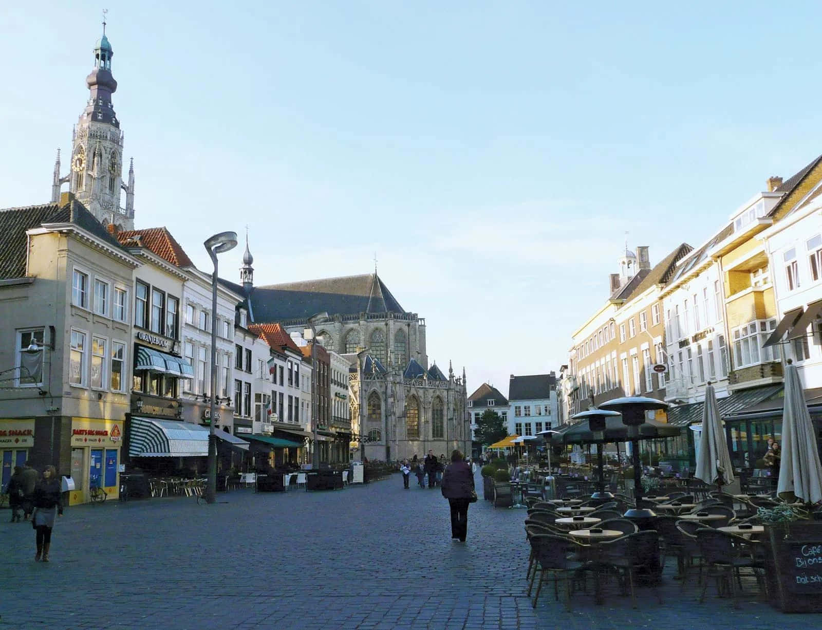 Breda, city center, street view, HD Desktop Wallpaper