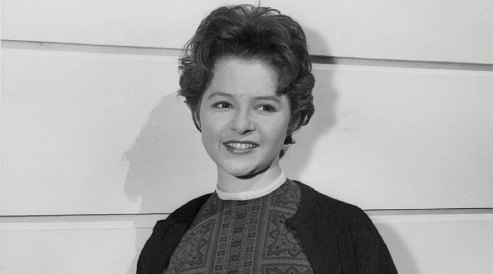 Brenda Lee, 1960s, black and white portrait, HD Desktop Wallpaper