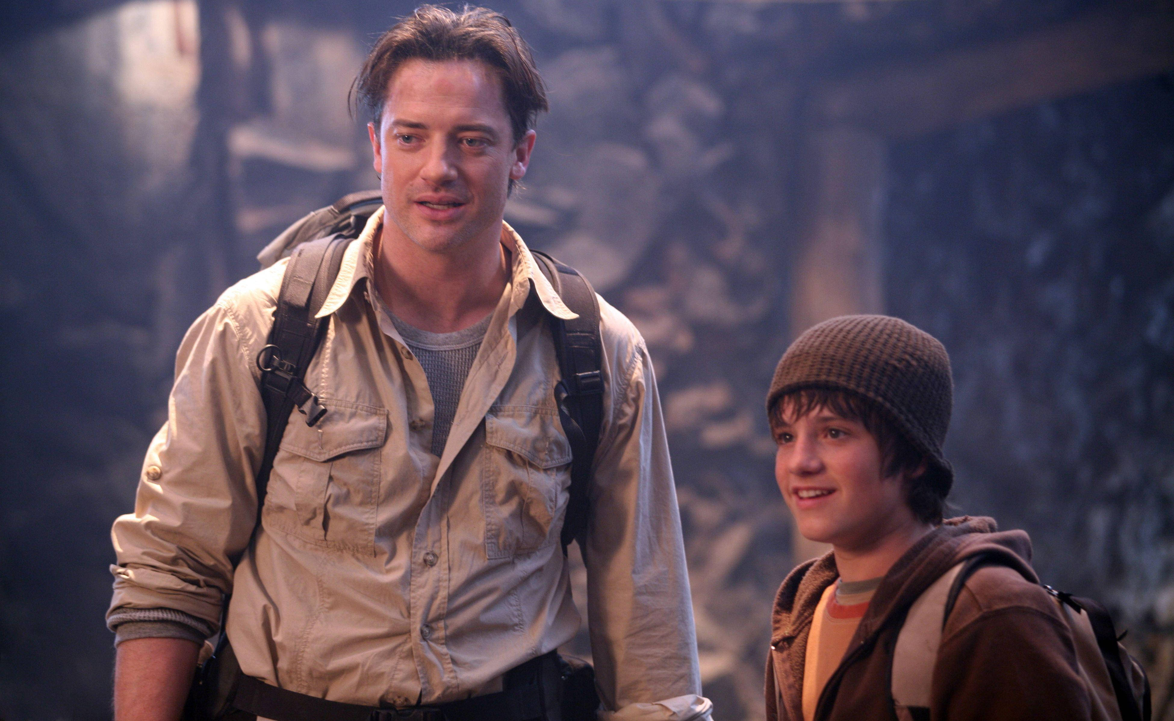Brendan Fraser, fantasy adventure film, rugged gear, 4K Desktop Wallpaper