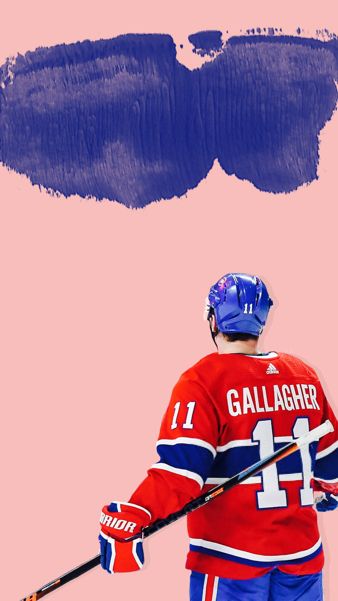 Brendan Gallagher, red jersey, number 11, Full HD Phone Wallpaper