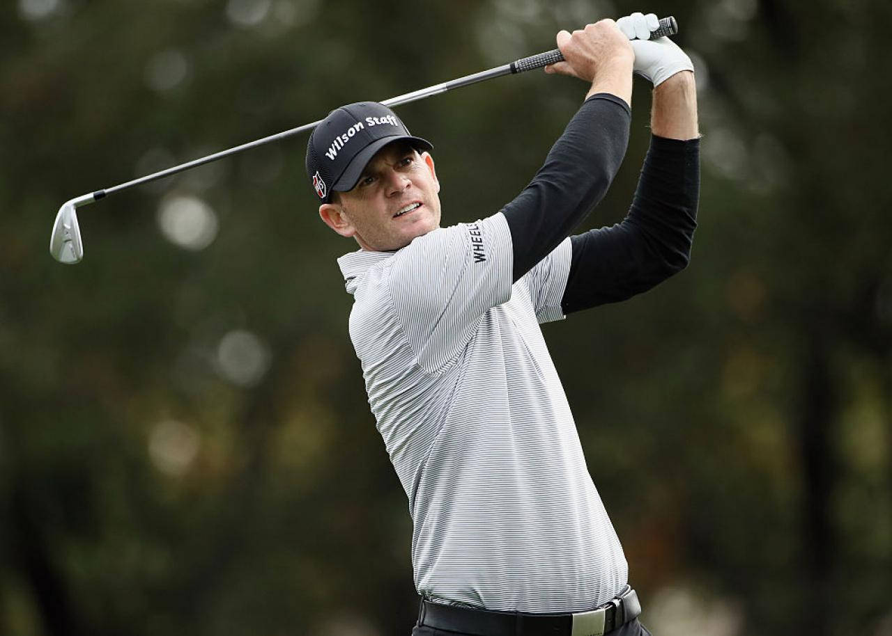 Brendan Steele, golfer, mid-swing, HD Desktop Wallpaper