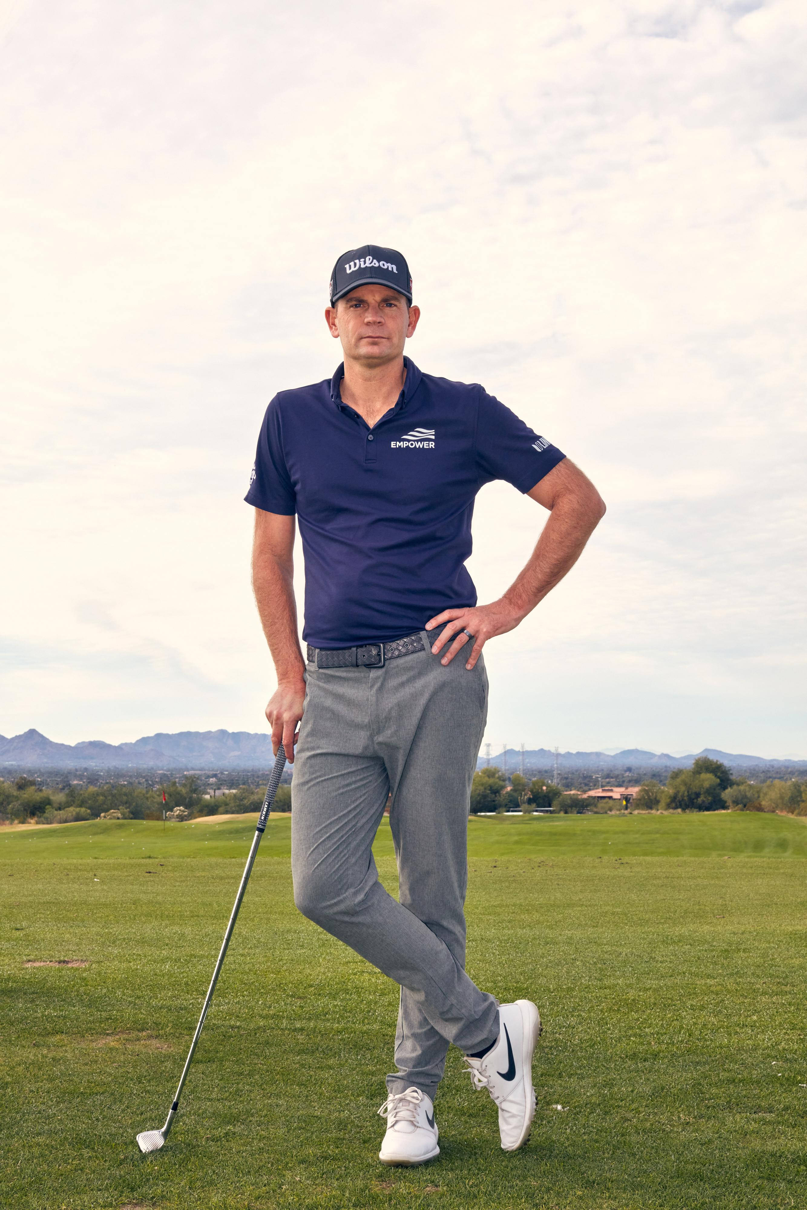 Brendan Steele, navy polo, gray pants, 4K Phone Wallpaper