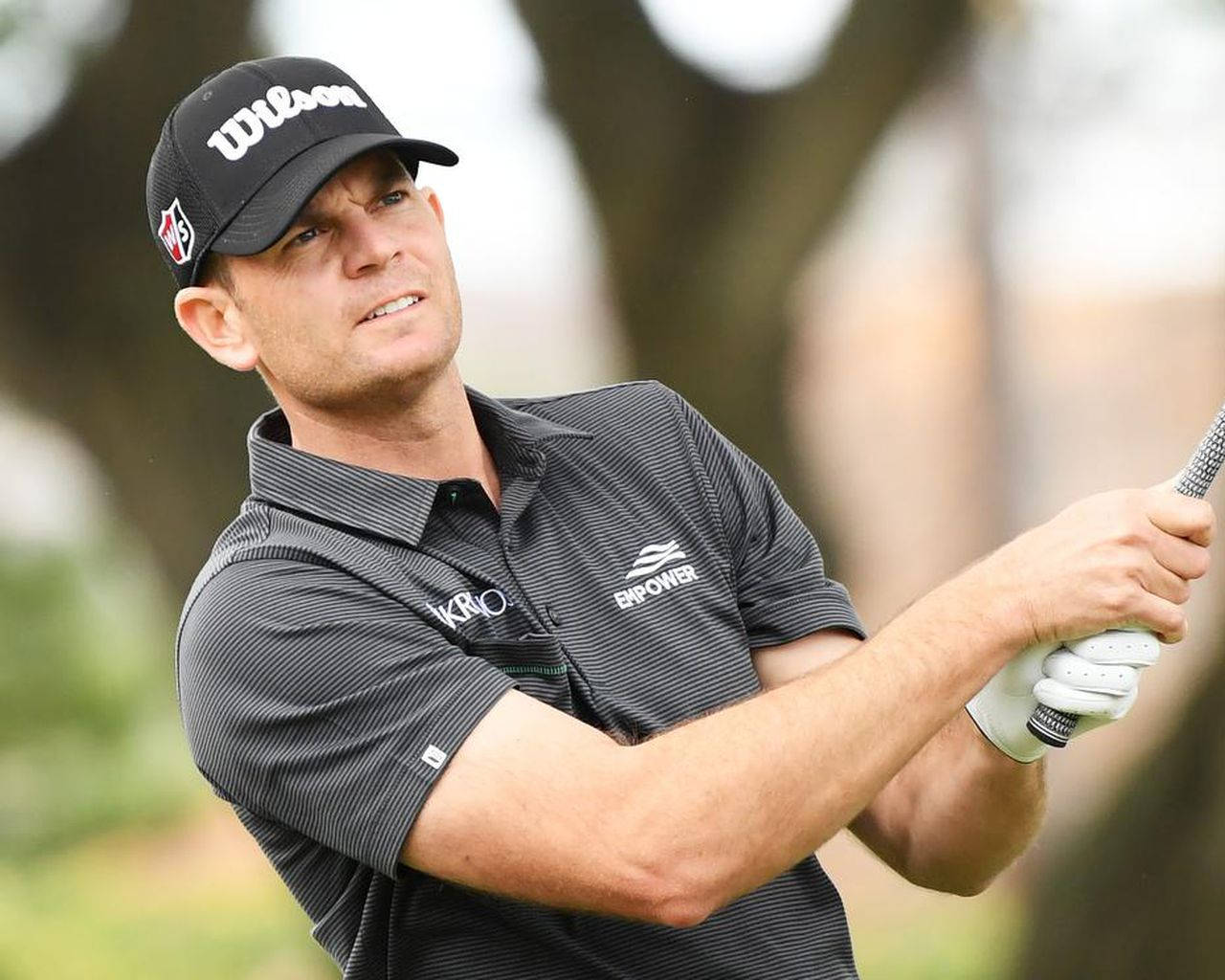 Brendan Steele, golfer, mid-swing, HD Desktop Wallpaper