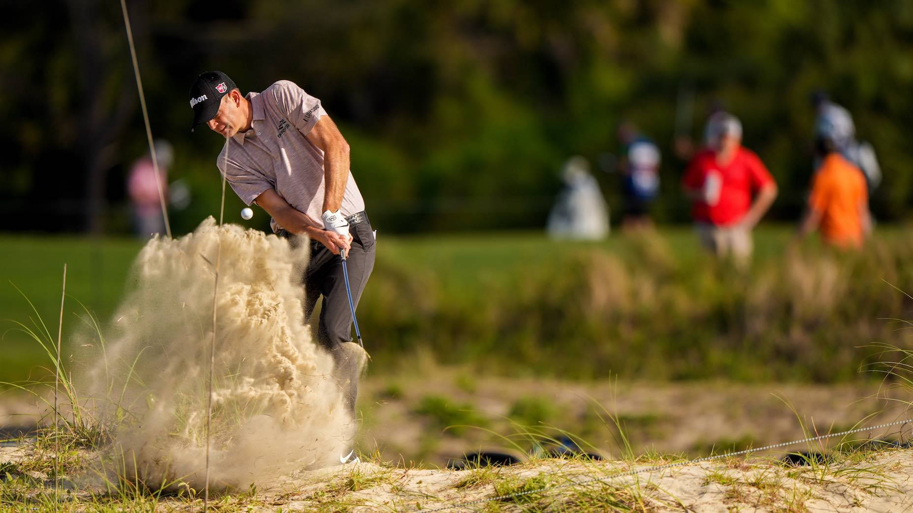 Brendan Steele, sand bunker, golf course, HD Desktop Wallpaper