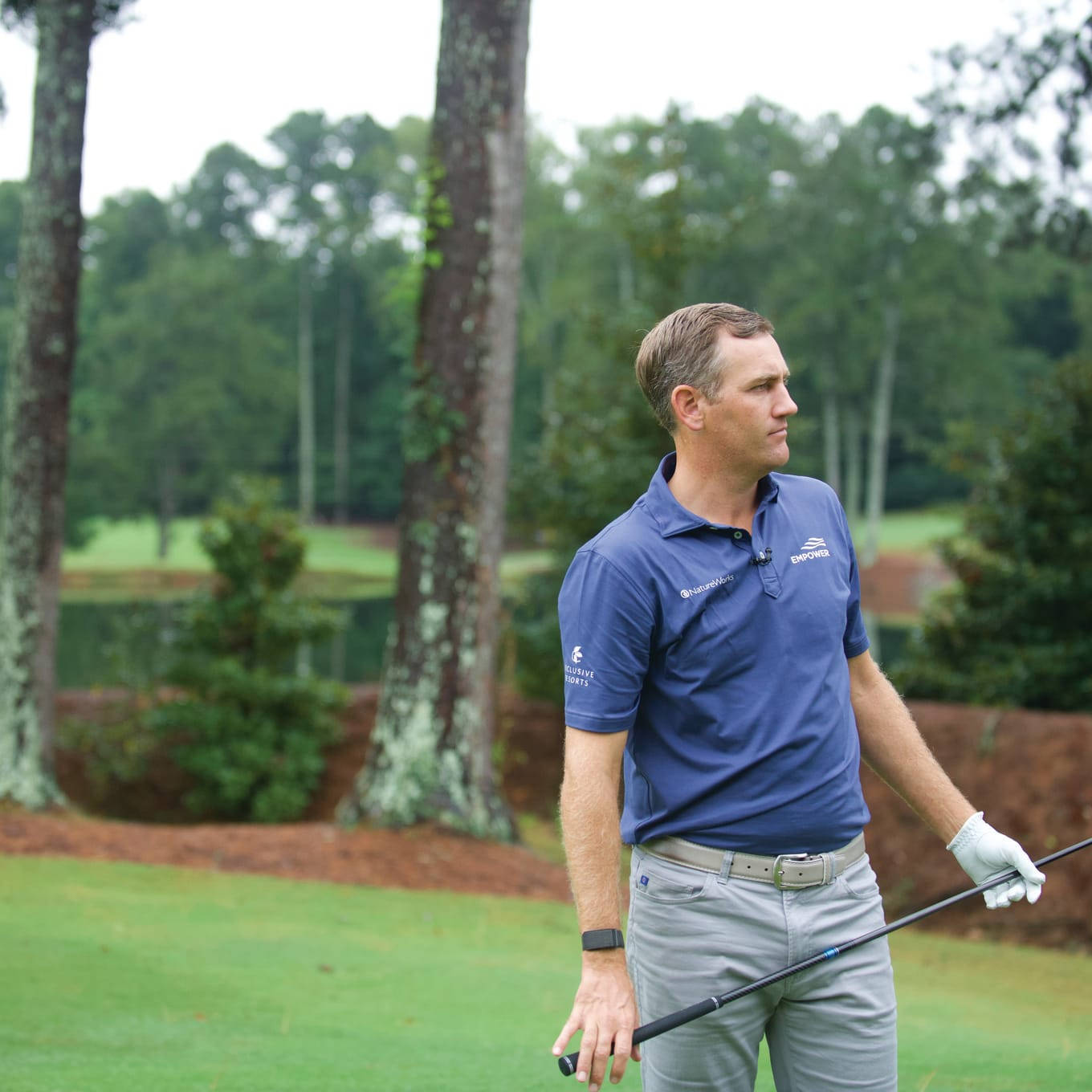 Brendon Todd, golf course, blue polo shirt, HD Desktop Wallpaper